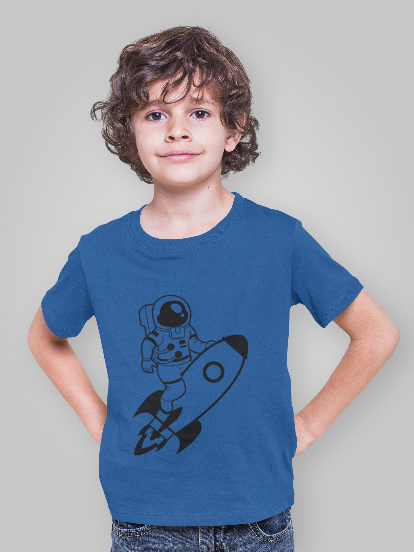 Future Astronaut Half Sleeves T-Shirt for Boy-FunkyTeesClub