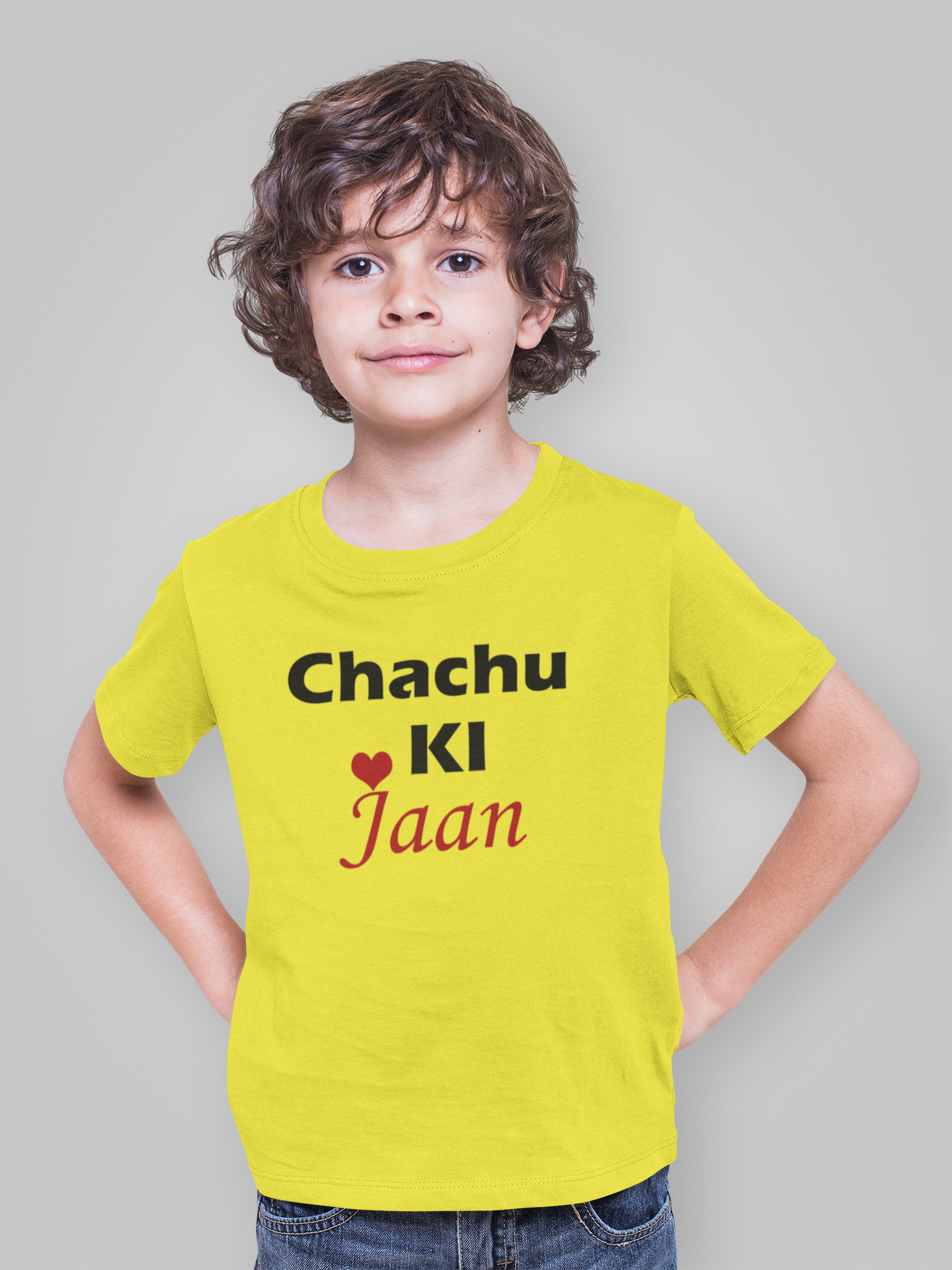 Chachu Ki Jaan Half Sleeves T-Shirt for Boy-FunkyTeesClub