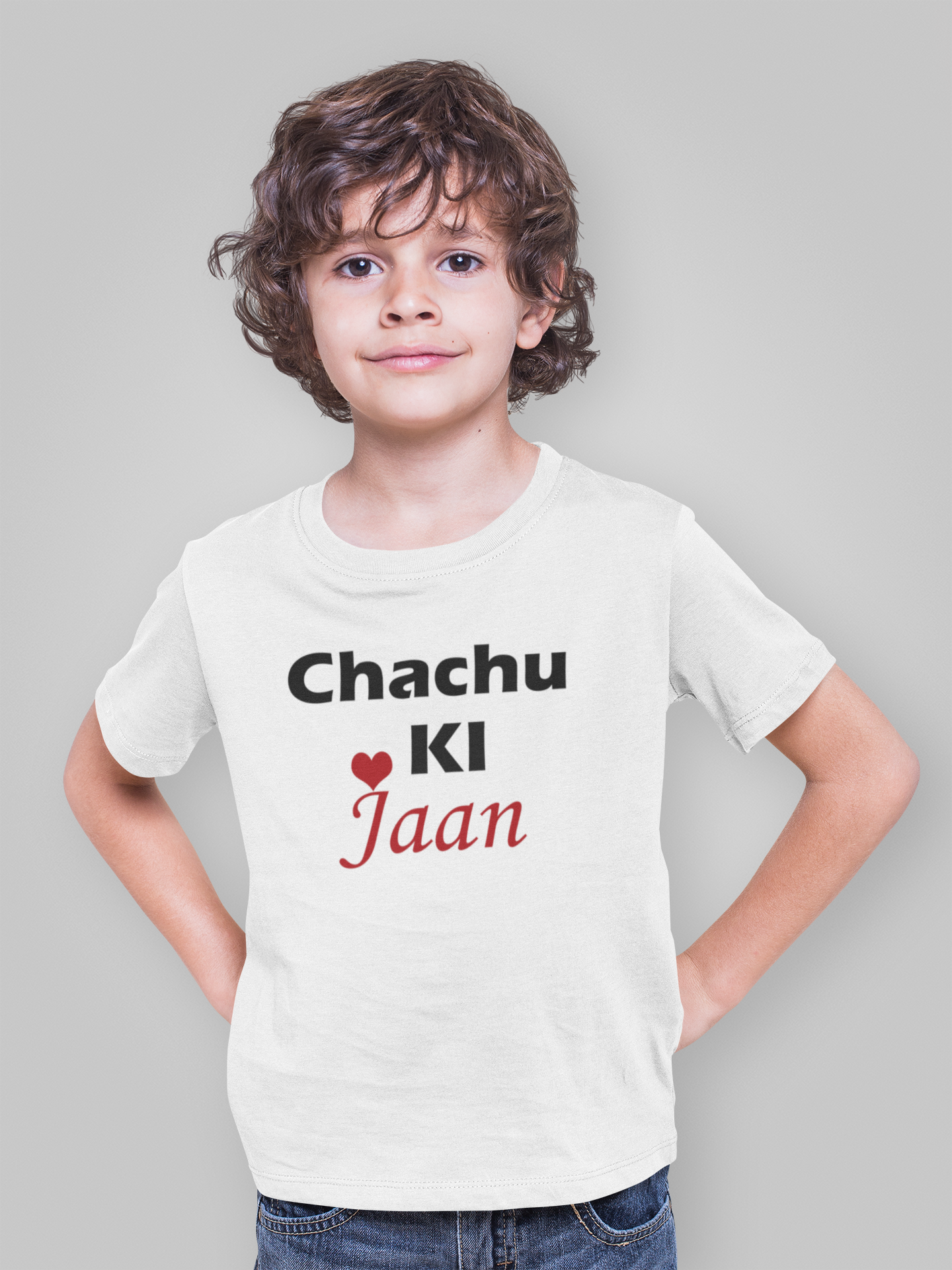 Chachu Ki Jaan Half Sleeves T-Shirt for Boy-FunkyTeesClub