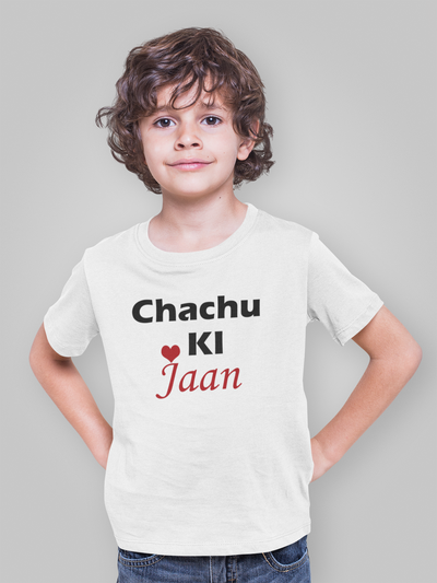 Chachu Ki Jaan Half Sleeves T-Shirt for Boy-FunkyTeesClub