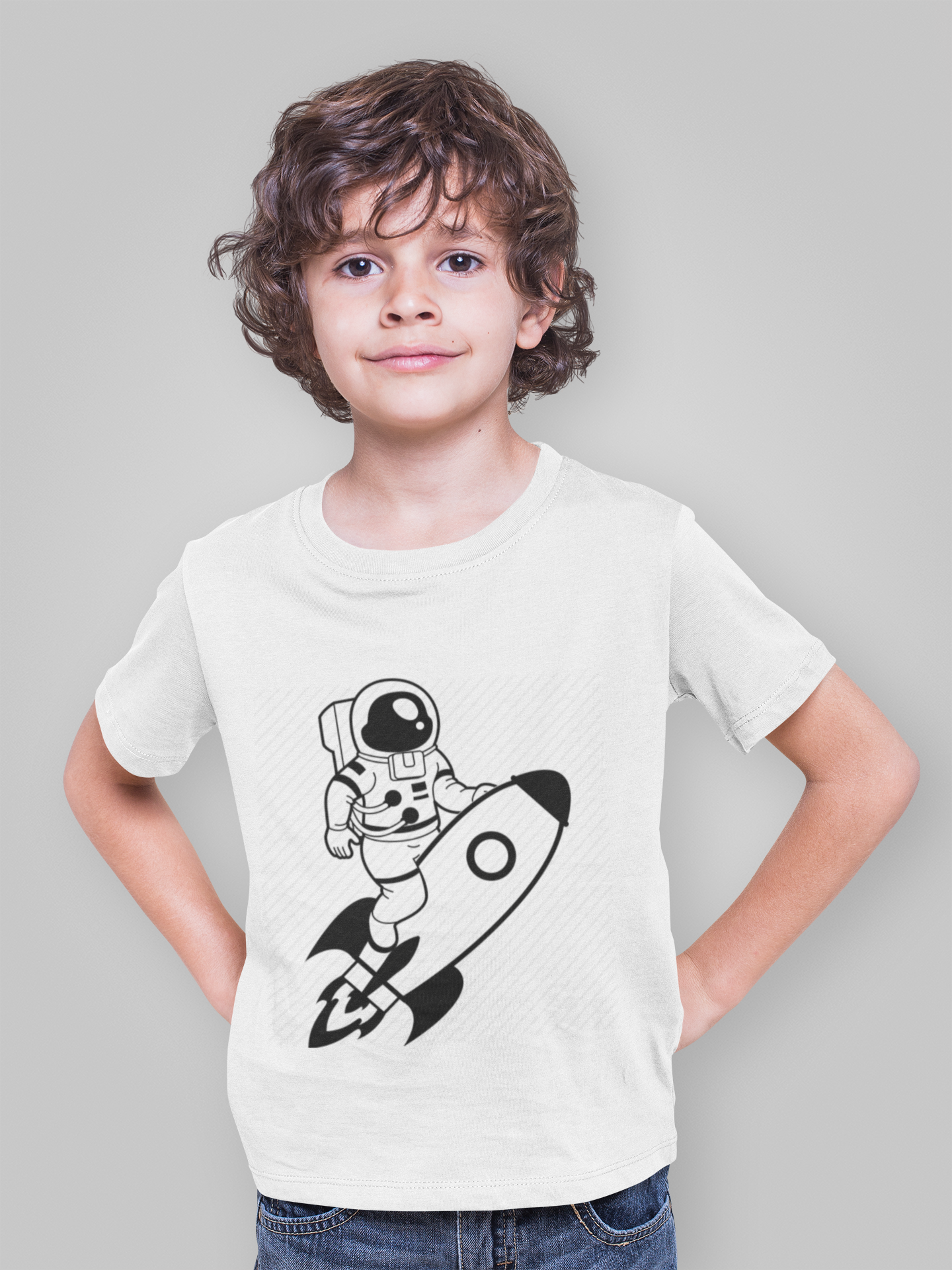 Future Astronaut Half Sleeves T-Shirt for Boy-FunkyTeesClub
