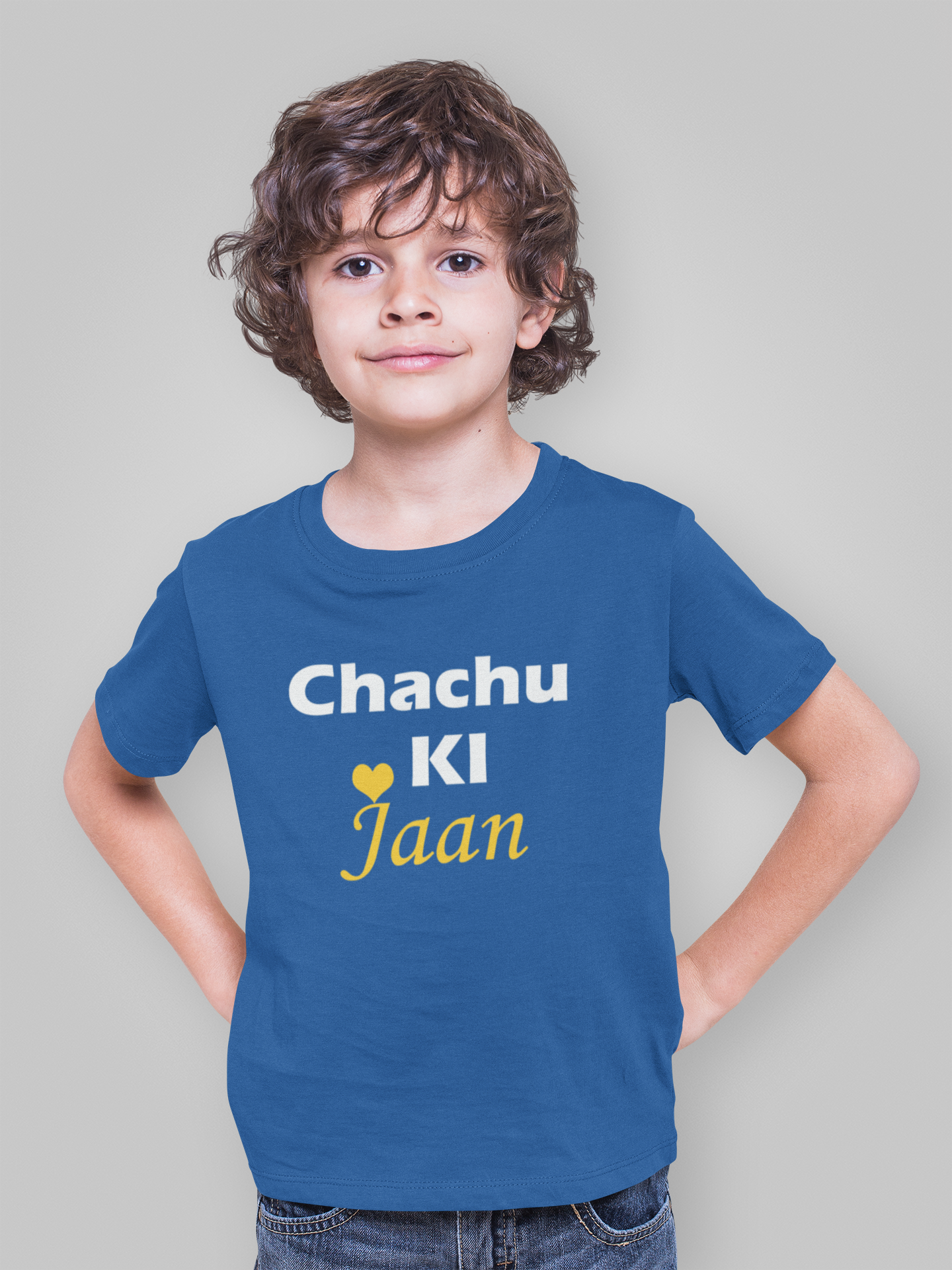 Chachu Ki Jaan Half Sleeves T-Shirt for Boy-FunkyTeesClub