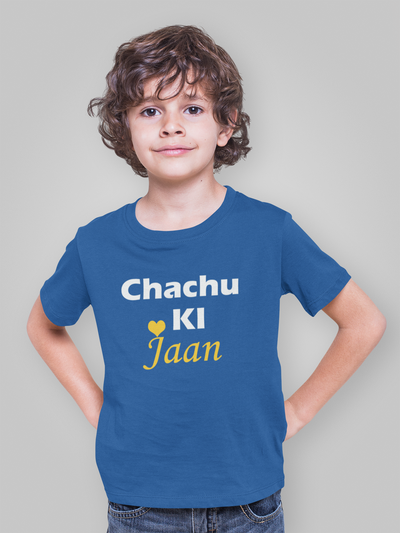 Chachu Ki Jaan Half Sleeves T-Shirt for Boy-FunkyTeesClub