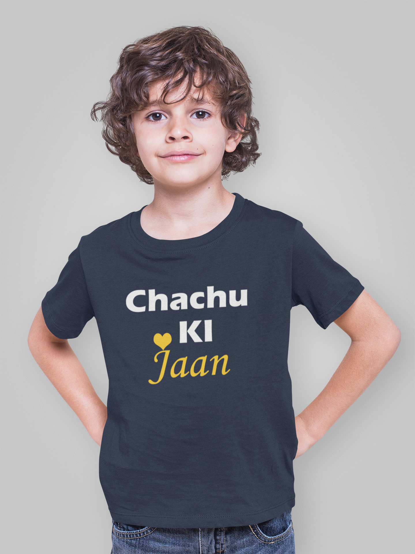 Chachu Ki Jaan Half Sleeves T-Shirt for Boy-FunkyTeesClub