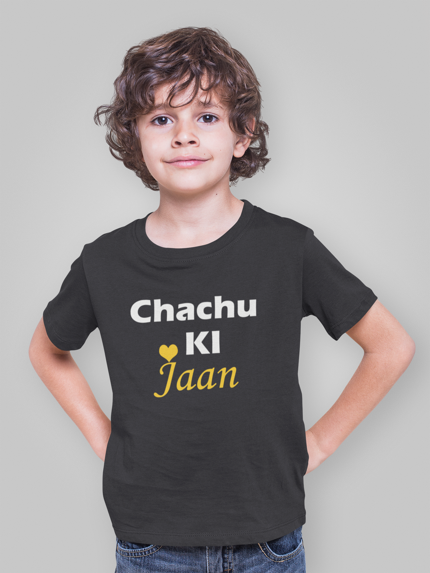 Chachu Ki Jaan Half Sleeves T-Shirt for Boy-FunkyTeesClub