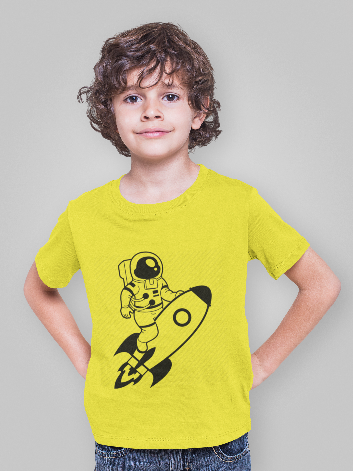 Future Astronaut Half Sleeves T-Shirt for Boy-FunkyTeesClub