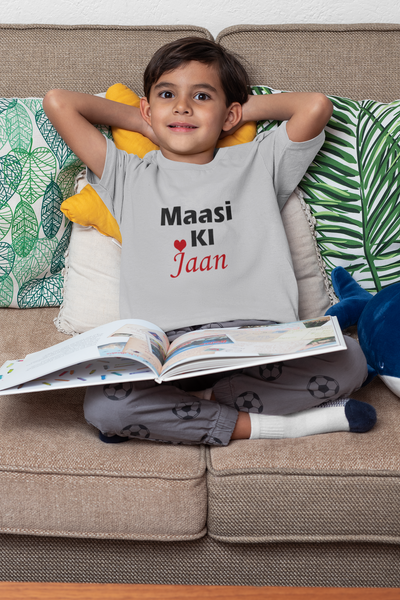 Maasi Ki Jaan Half Sleeves T-Shirt for Boy-FunkyTeesClub