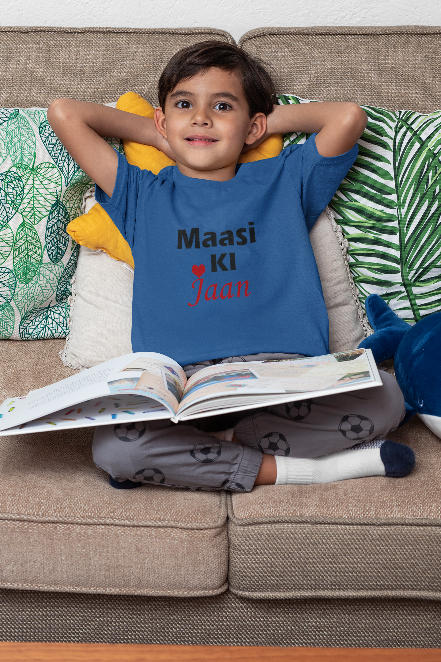 Maasi Ki Jaan Half Sleeves T-Shirt for Boy-FunkyTeesClub