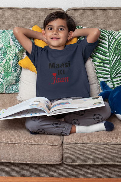 Maasi Ki Jaan Half Sleeves T-Shirt for Boy-FunkyTeesClub