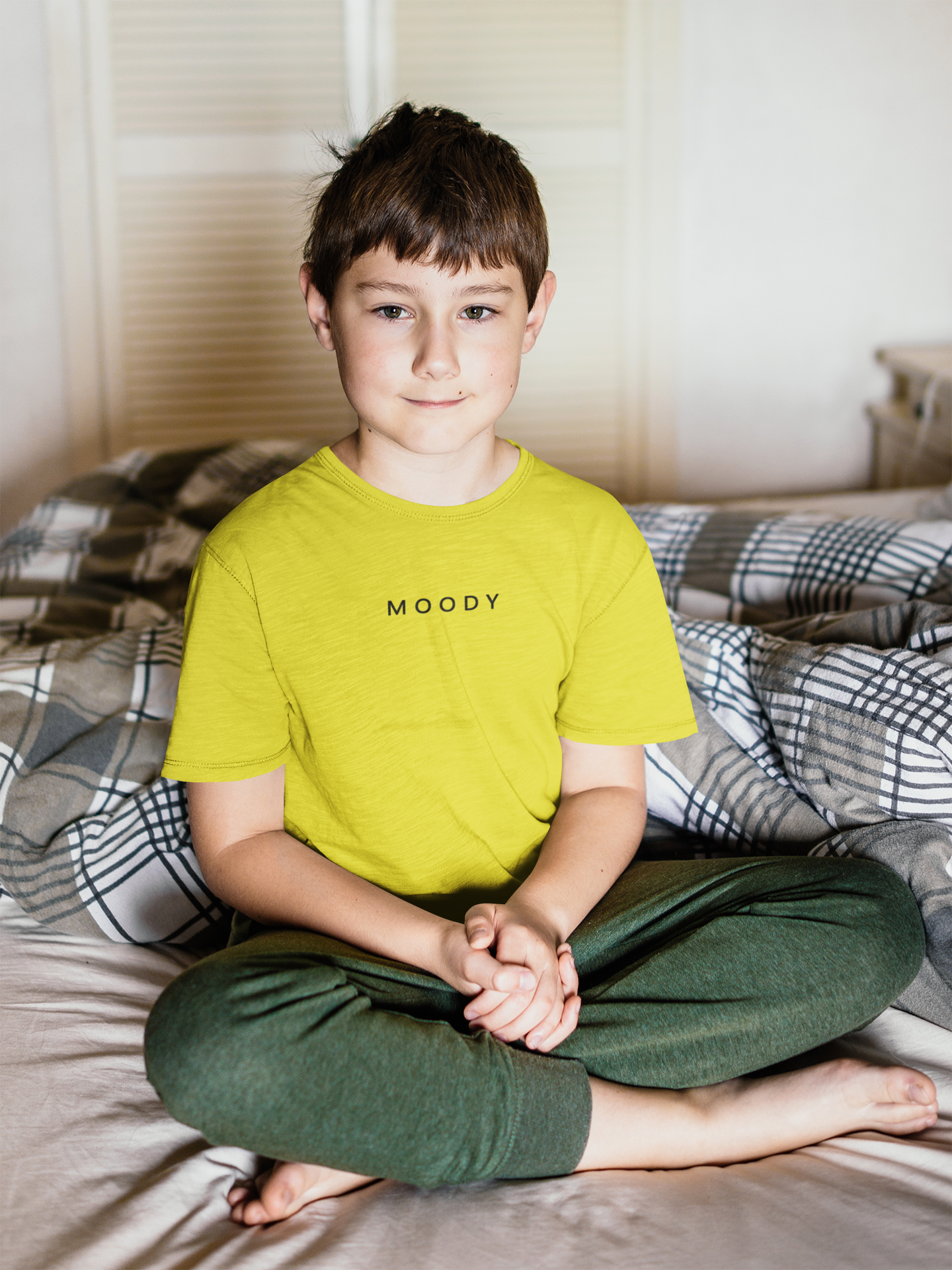 Moody Minimals Half Sleeves T-Shirt for Boy-FunkyTeesClub