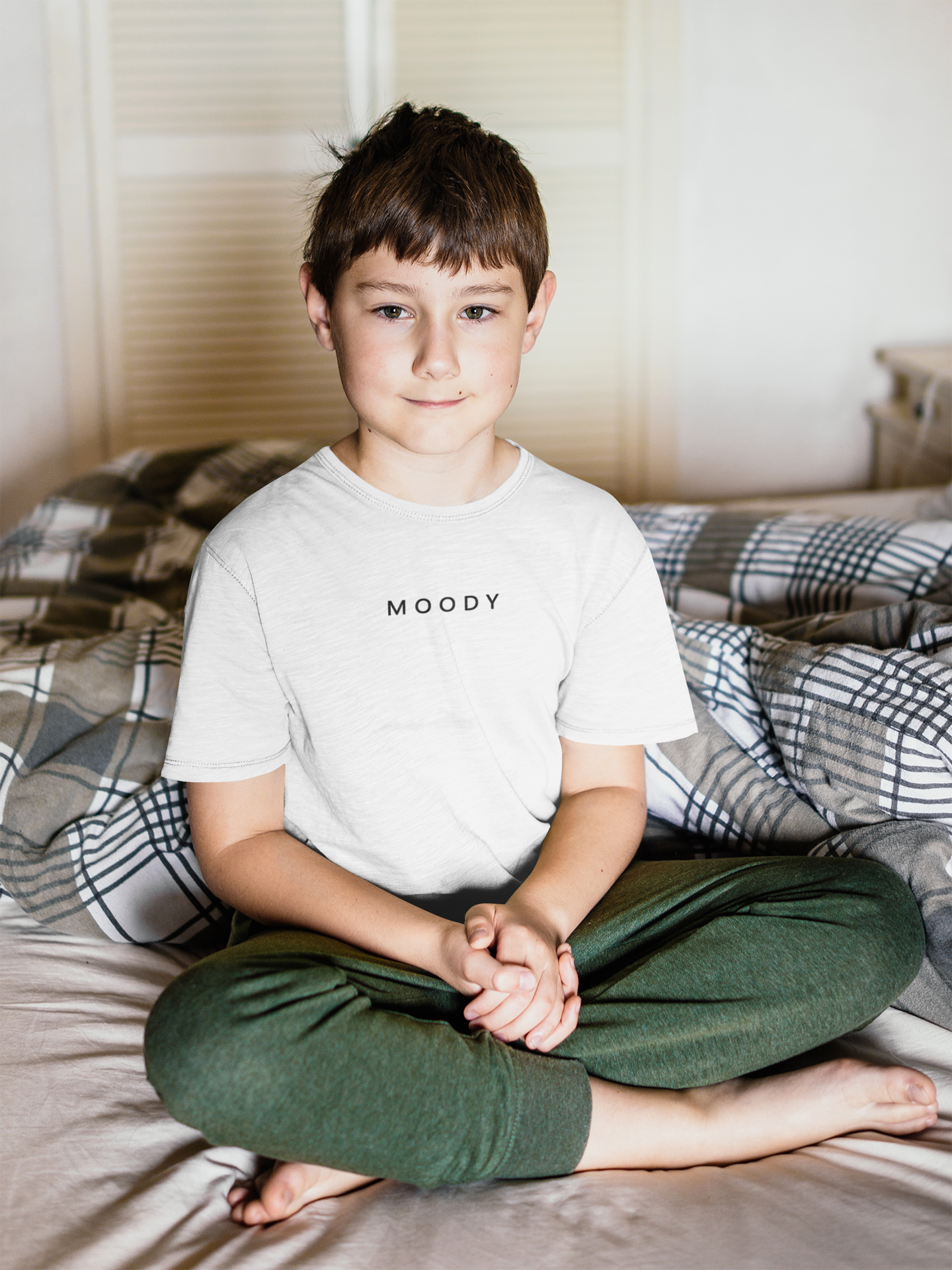 Moody Minimals Half Sleeves T-Shirt for Boy-FunkyTeesClub
