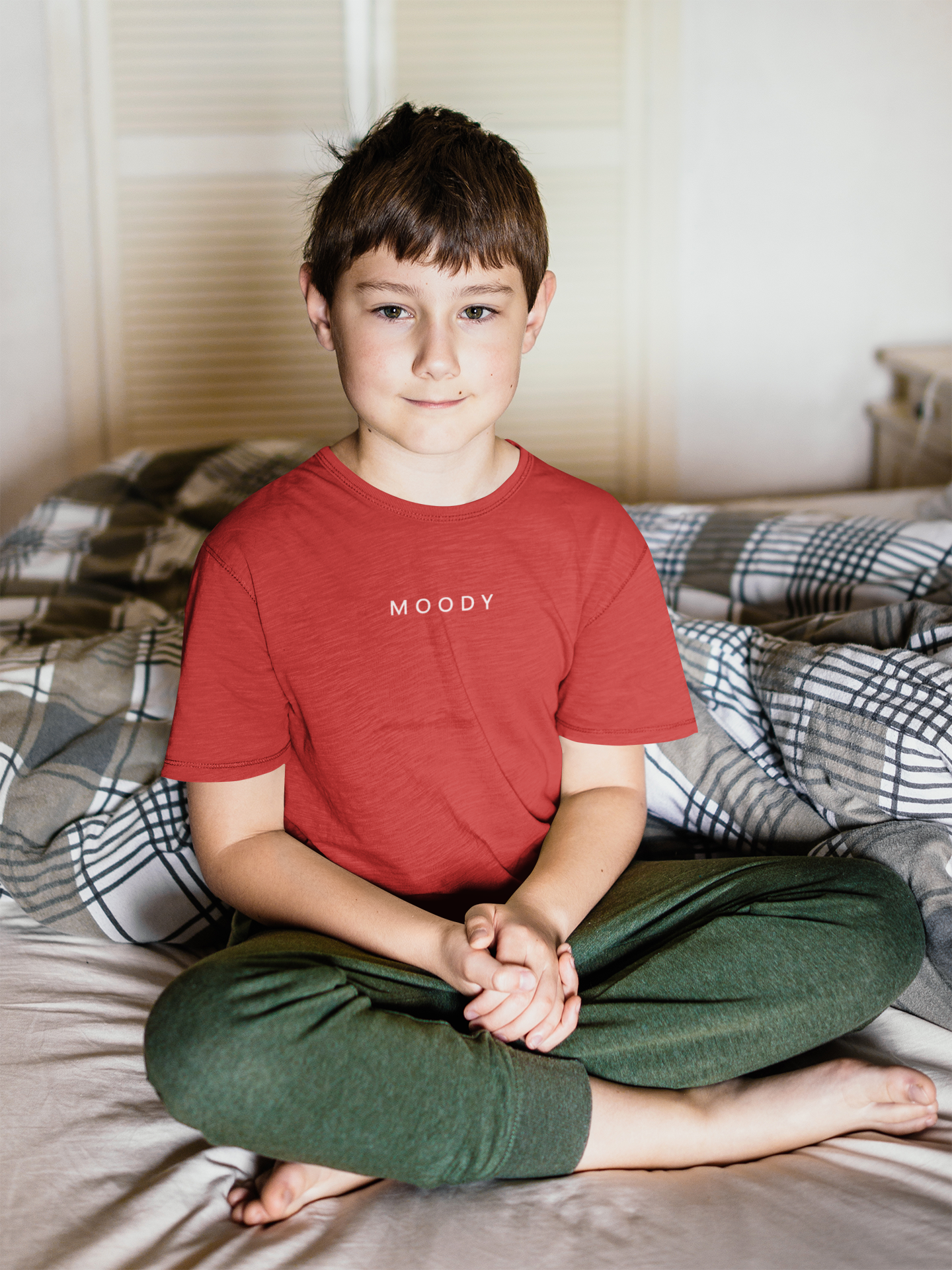Moody Minimals Half Sleeves T-Shirt for Boy-FunkyTeesClub