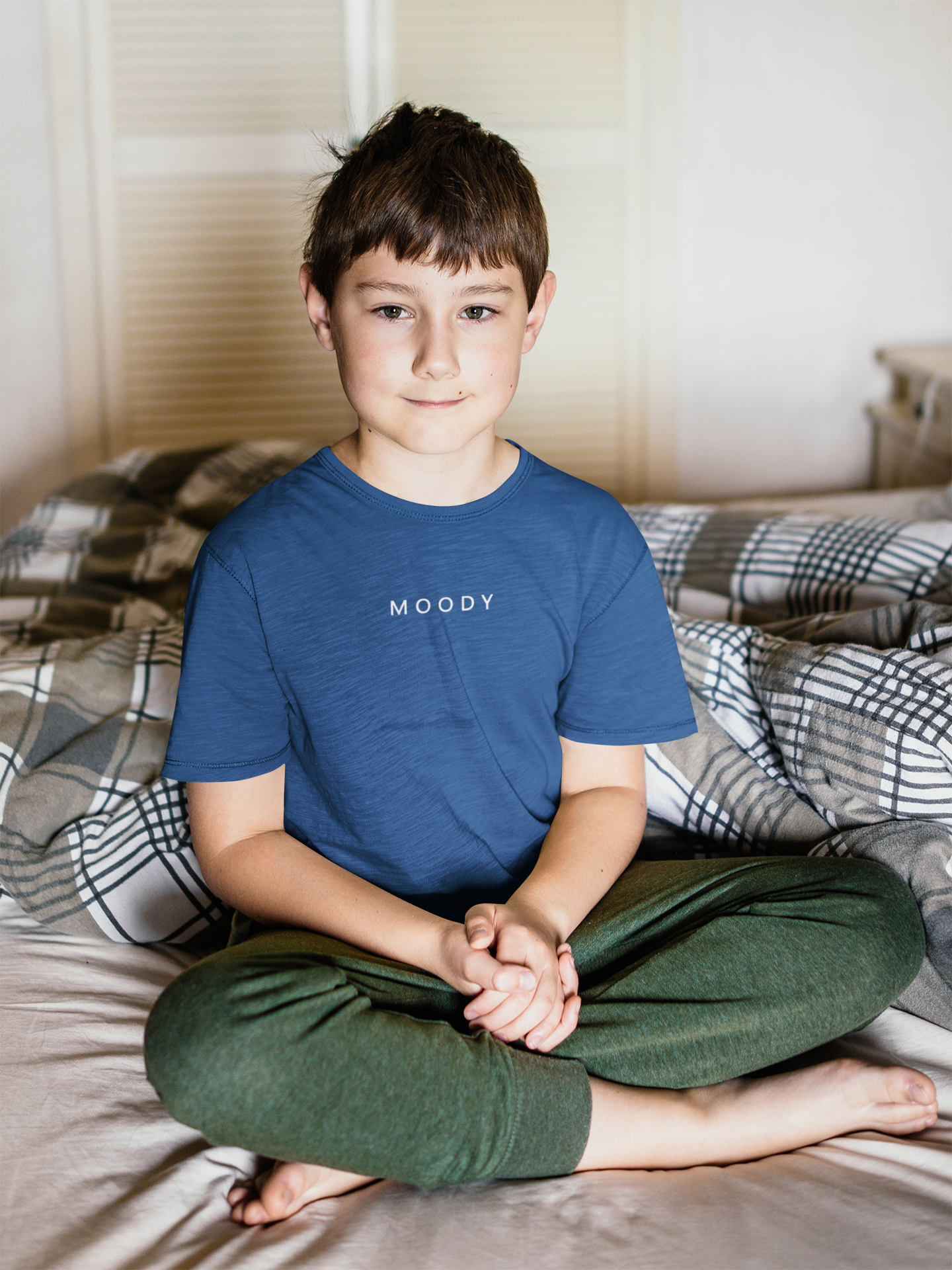 Moody Minimals Half Sleeves T-Shirt for Boy-FunkyTeesClub