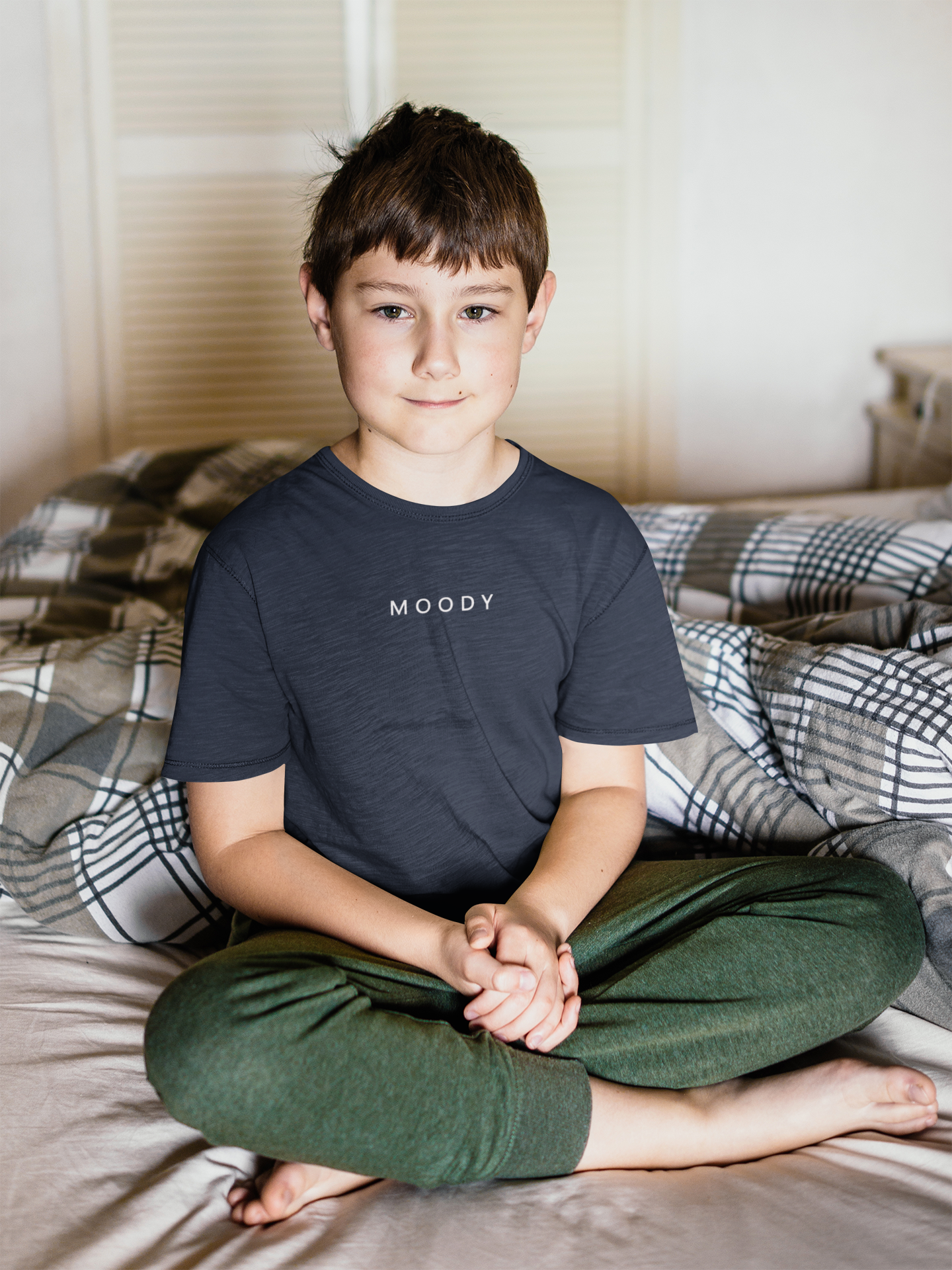 Moody Minimals Half Sleeves T-Shirt for Boy-FunkyTeesClub