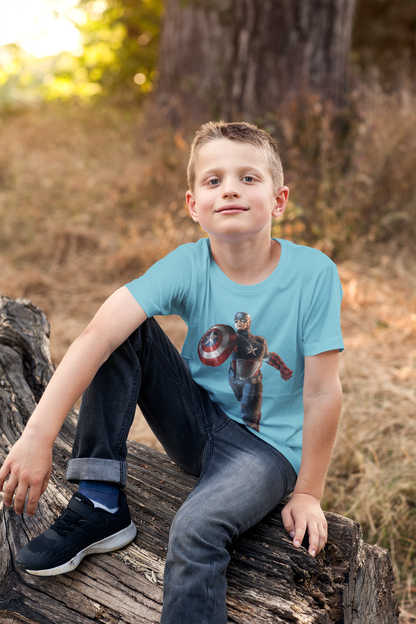 Superhero Half Sleeves T-Shirt for Boy-FunkyTeesClub