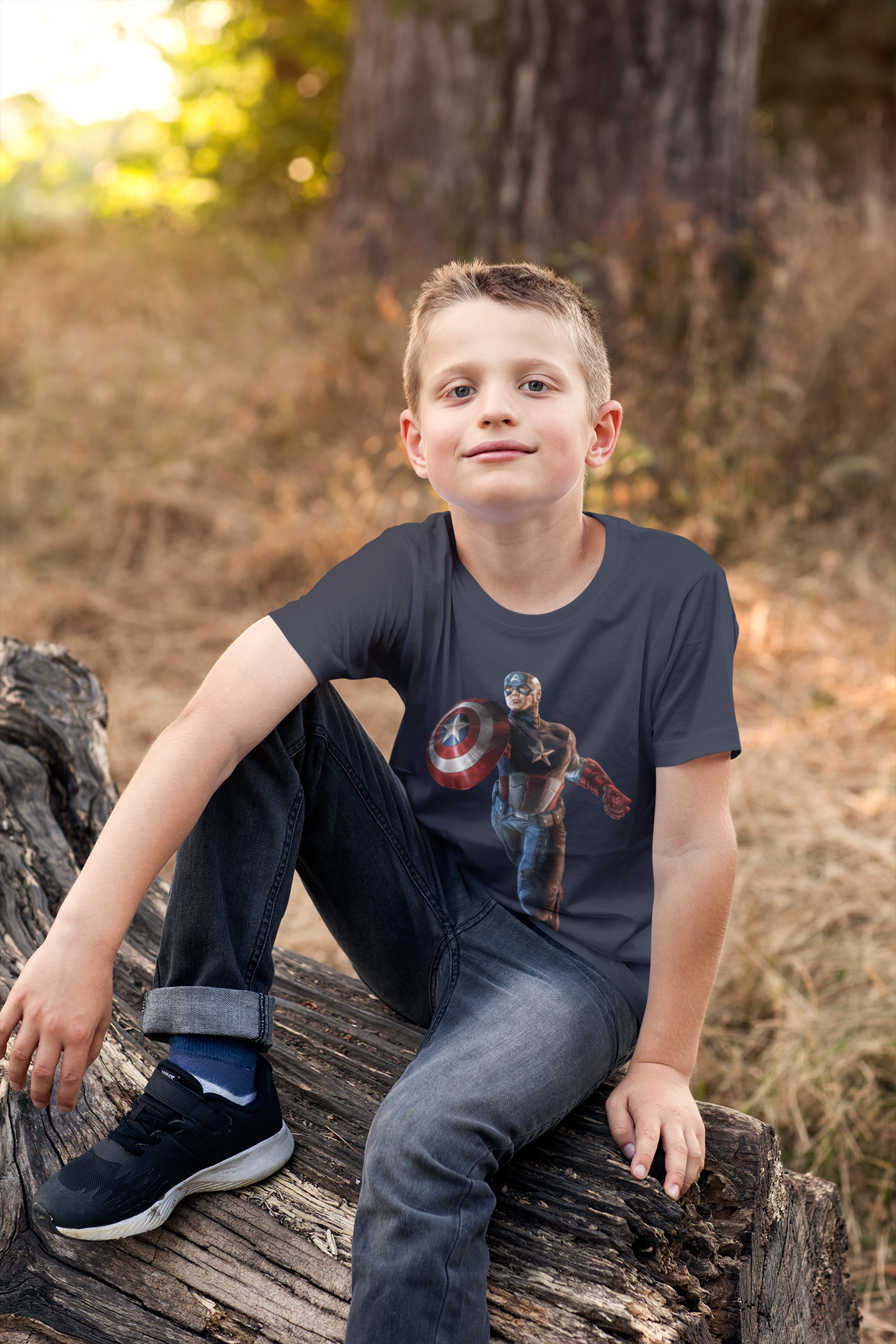 Superhero Half Sleeves T-Shirt for Boy-FunkyTeesClub