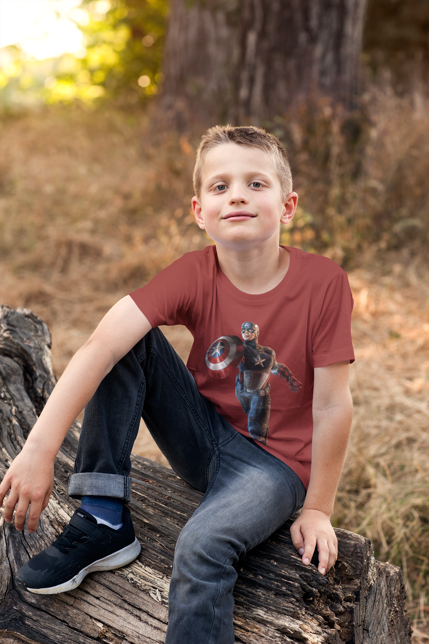 Superhero Half Sleeves T-Shirt for Boy-FunkyTeesClub