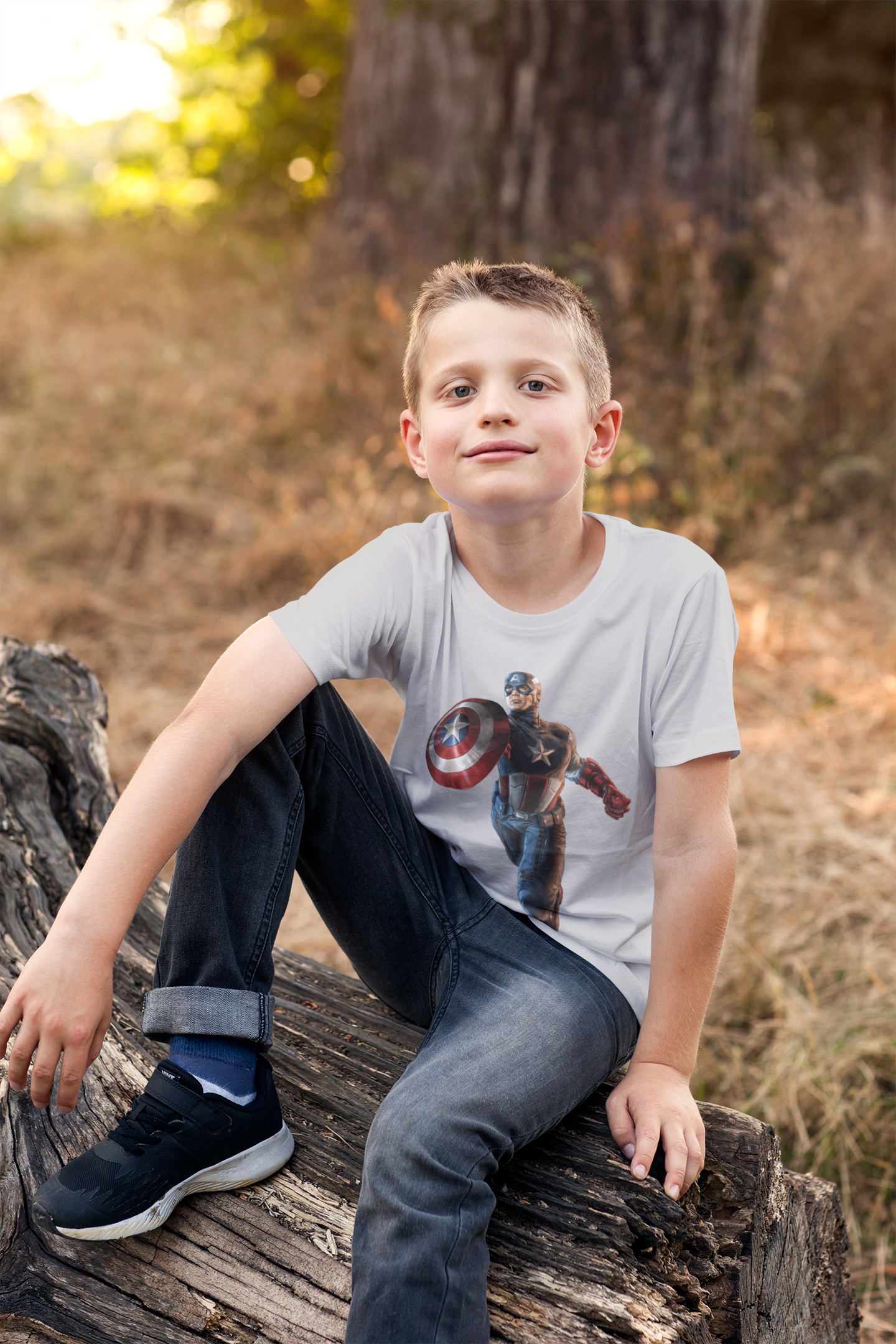 Superhero Half Sleeves T-Shirt for Boy-FunkyTeesClub