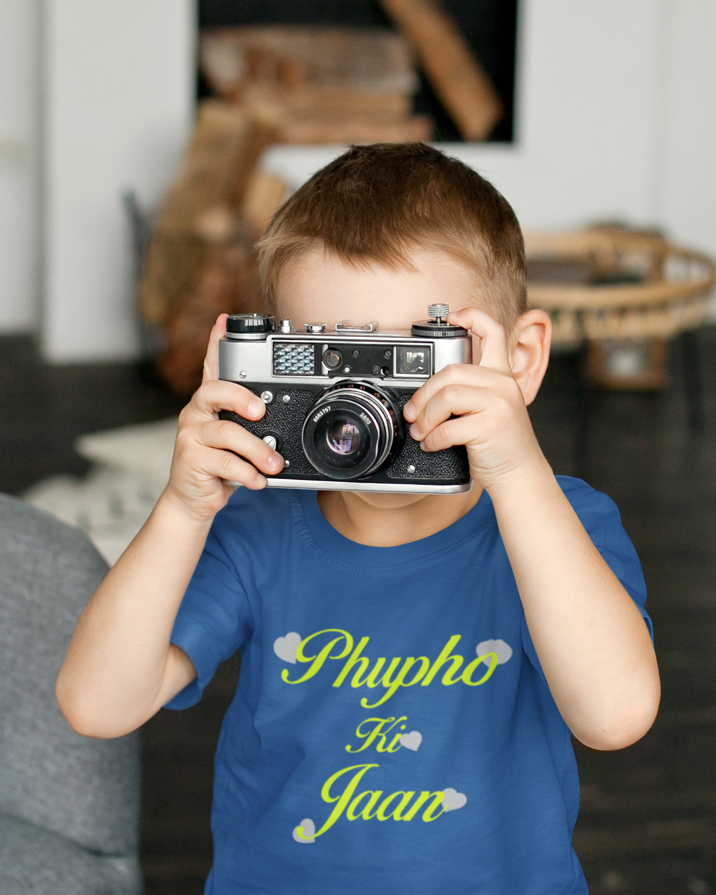 Phupho Ki Jaan Eid Half Sleeves T-Shirt for Boy-FunkyTeesClub