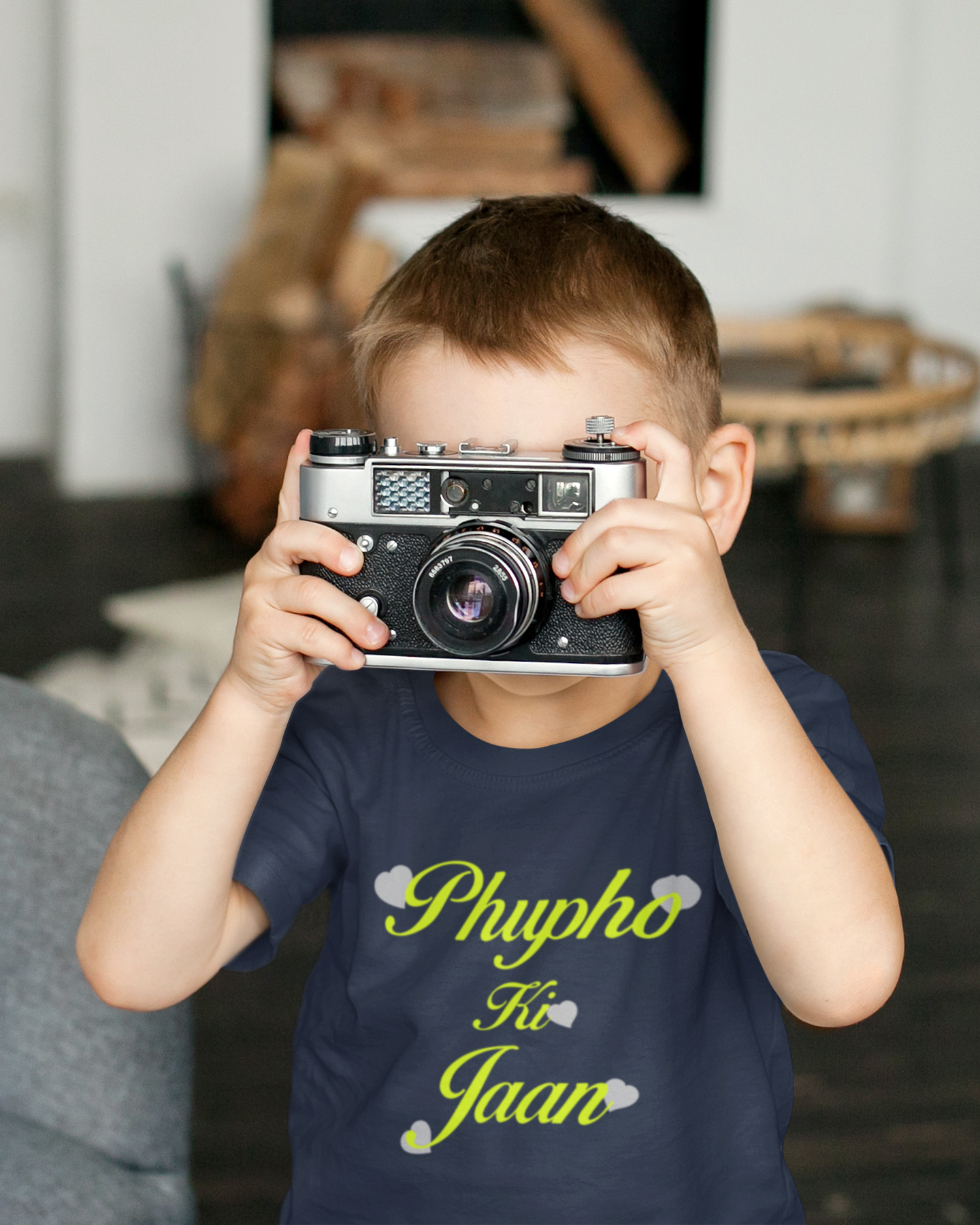 Phupho Ki Jaan Eid Half Sleeves T-Shirt for Boy-FunkyTeesClub