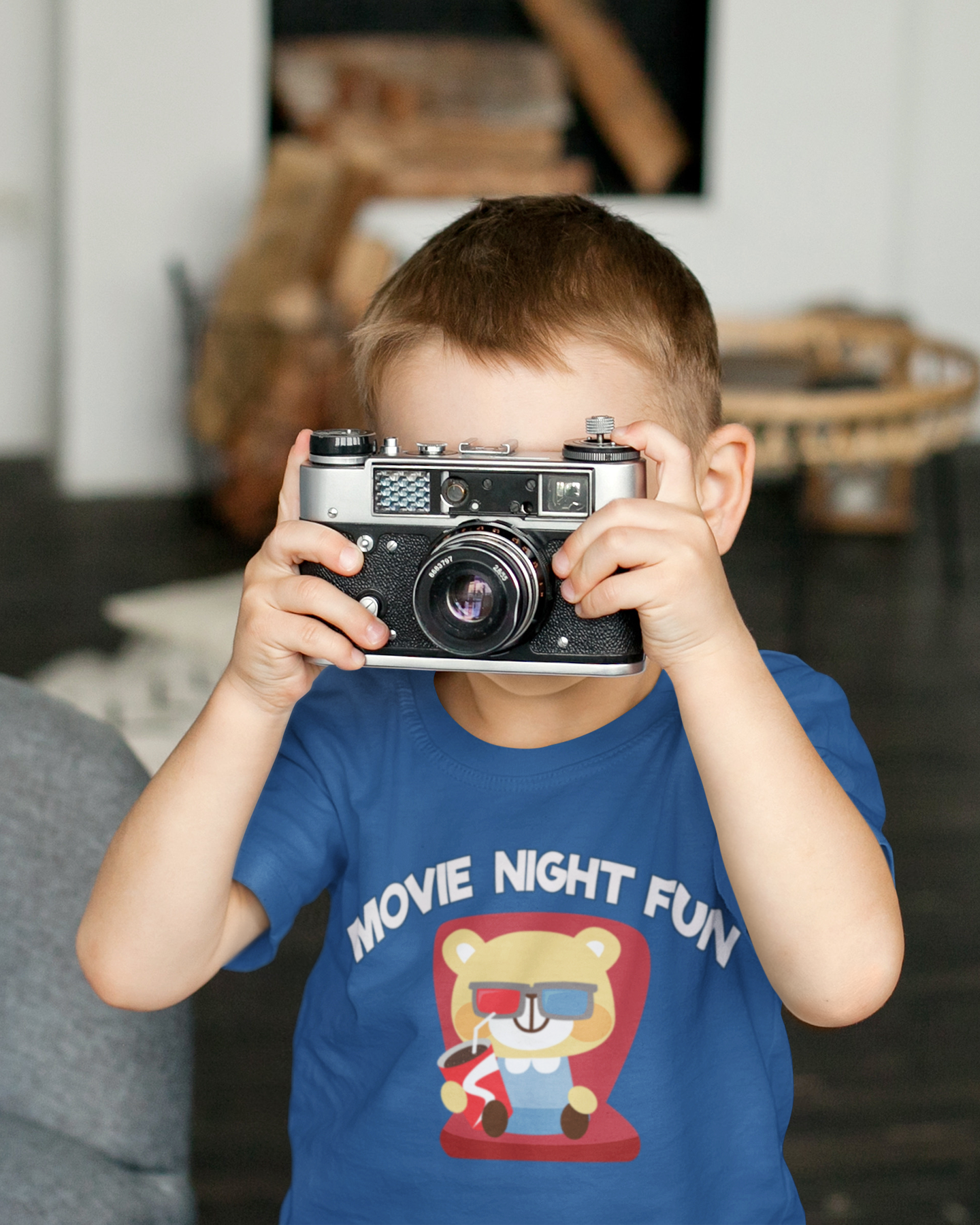 Movie Night Fun Half Sleeves T-Shirt for Boy-FunkyTeesClub