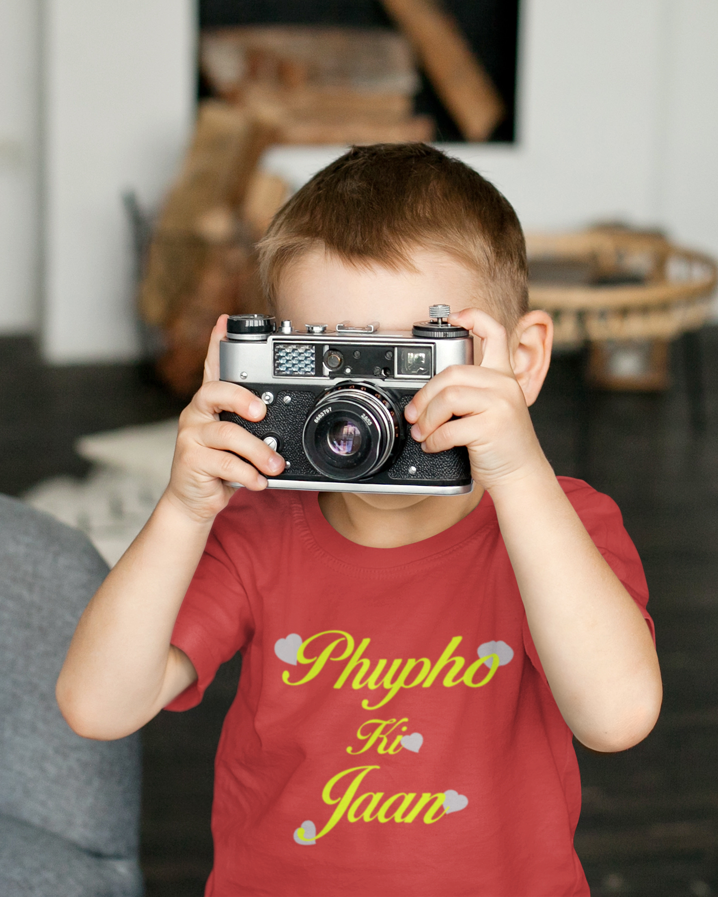 Phupho Ki Jaan Eid Half Sleeves T-Shirt for Boy-FunkyTeesClub