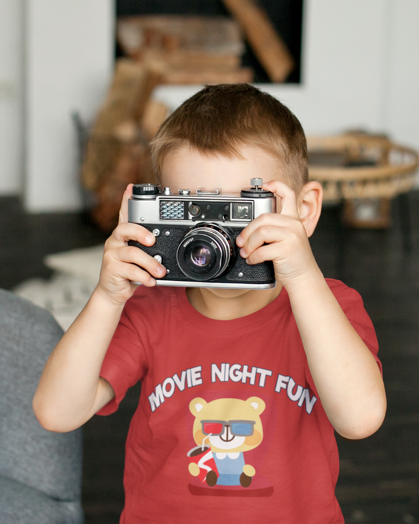 Movie Night Fun Half Sleeves T-Shirt for Boy-FunkyTeesClub