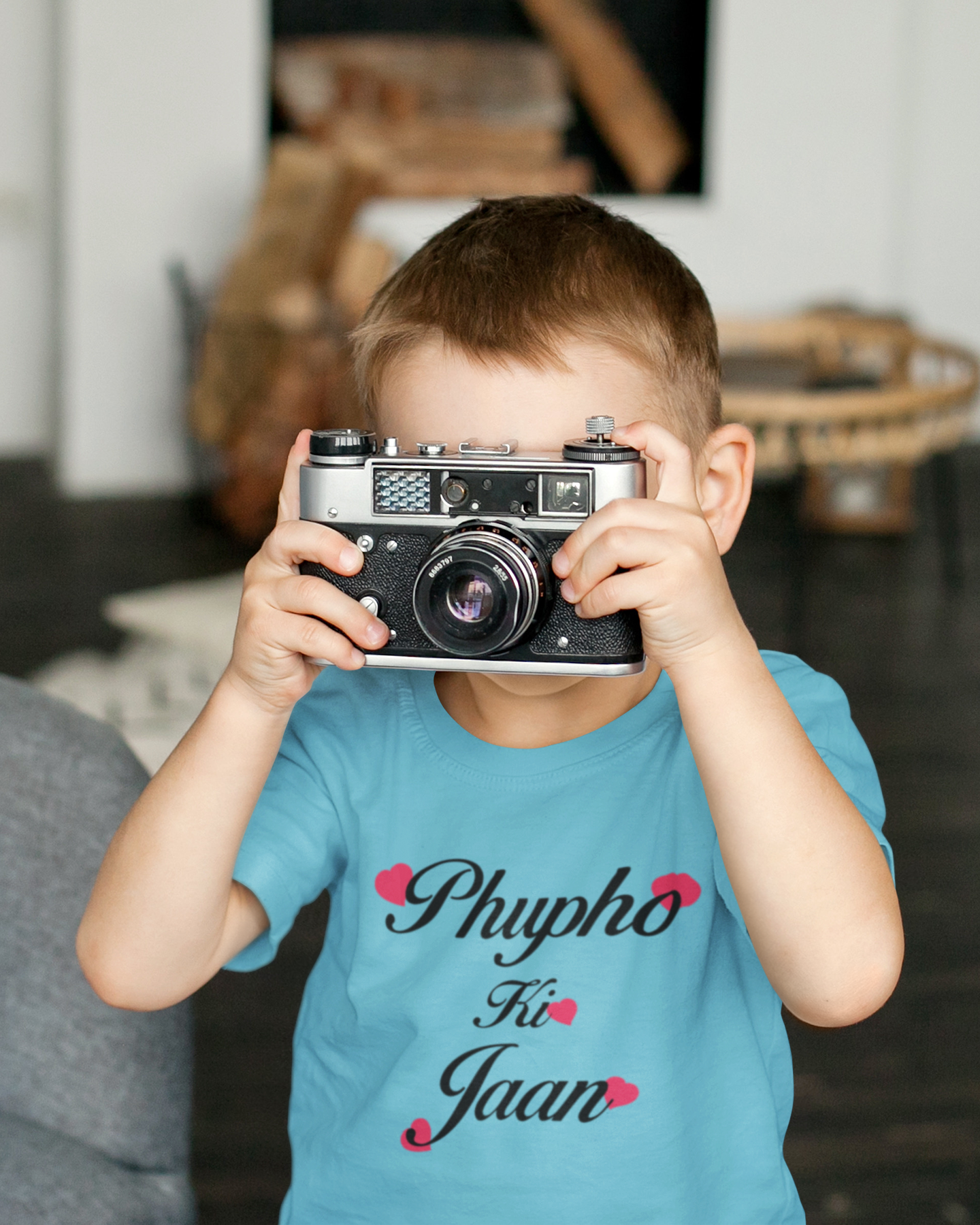 Phupho Ki Jaan Eid Half Sleeves T-Shirt for Boy-FunkyTeesClub