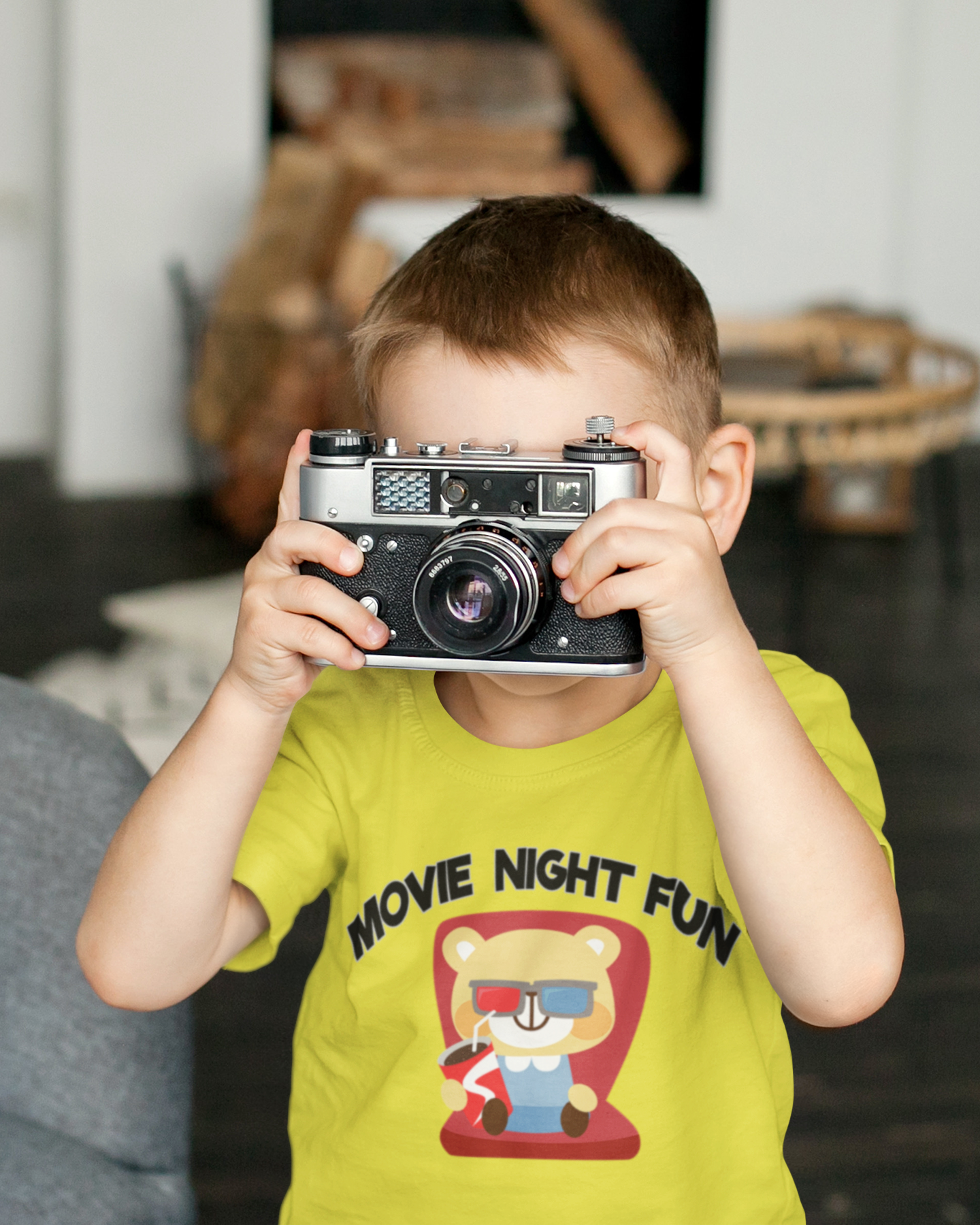 Movie Night Fun Half Sleeves T-Shirt for Boy-FunkyTeesClub