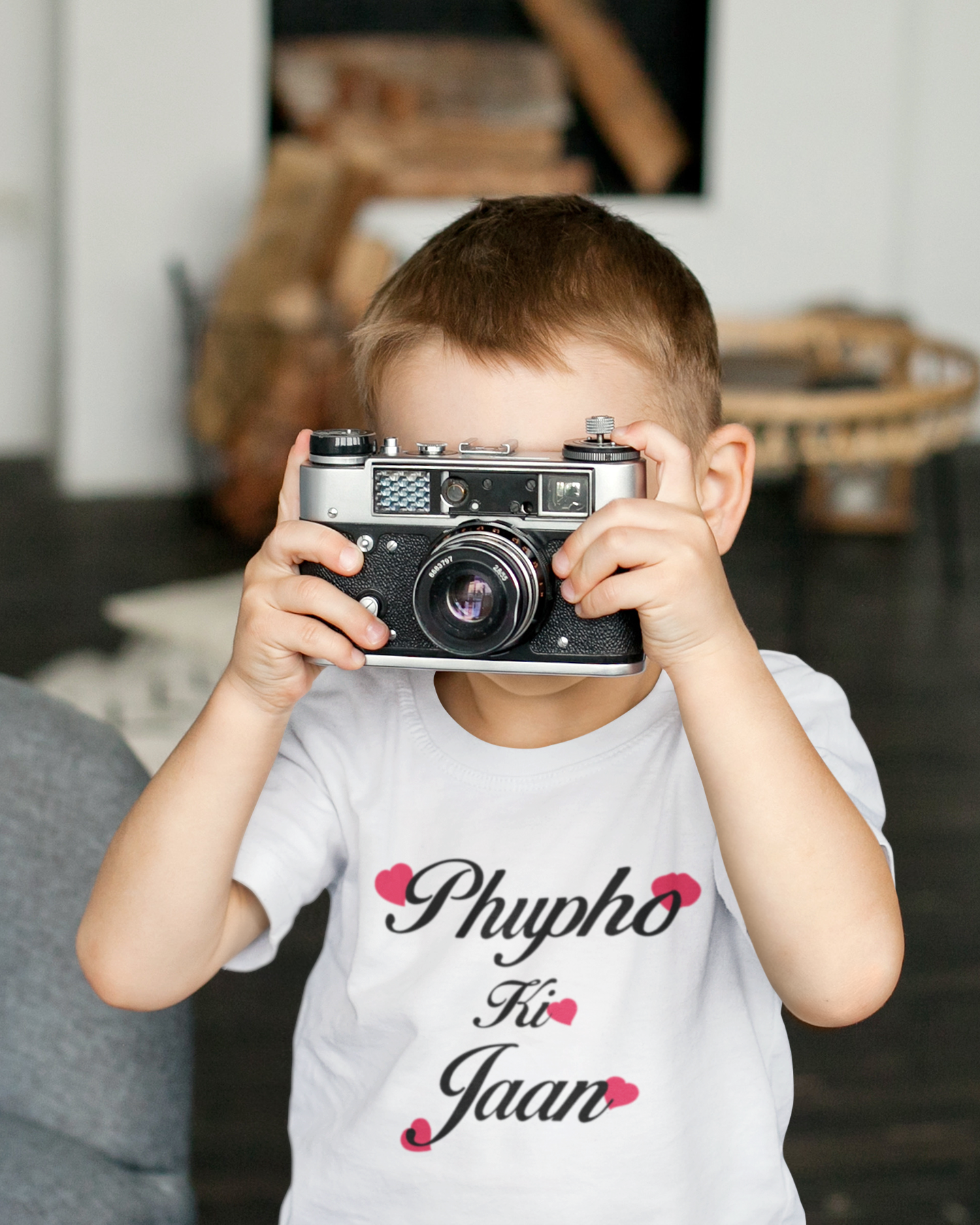 Phupho Ki Jaan Eid Half Sleeves T-Shirt for Boy-FunkyTeesClub