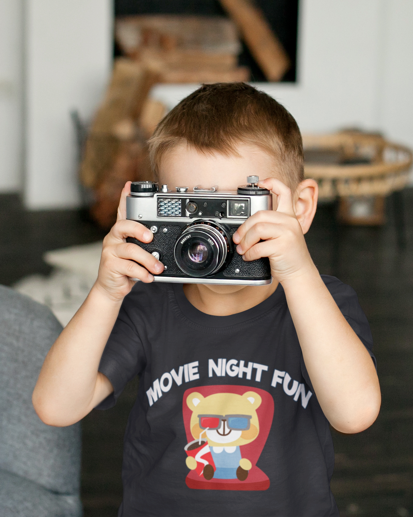 Movie Night Fun Half Sleeves T-Shirt for Boy-FunkyTeesClub
