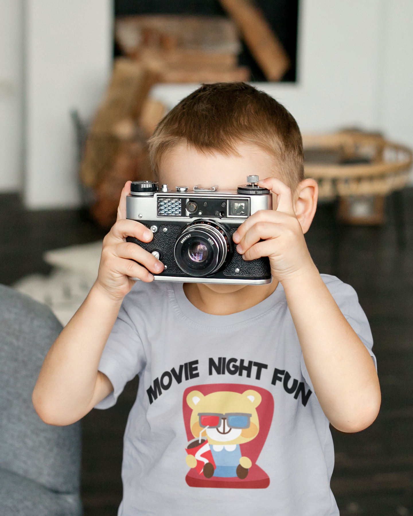 Movie Night Fun Half Sleeves T-Shirt for Boy-FunkyTeesClub