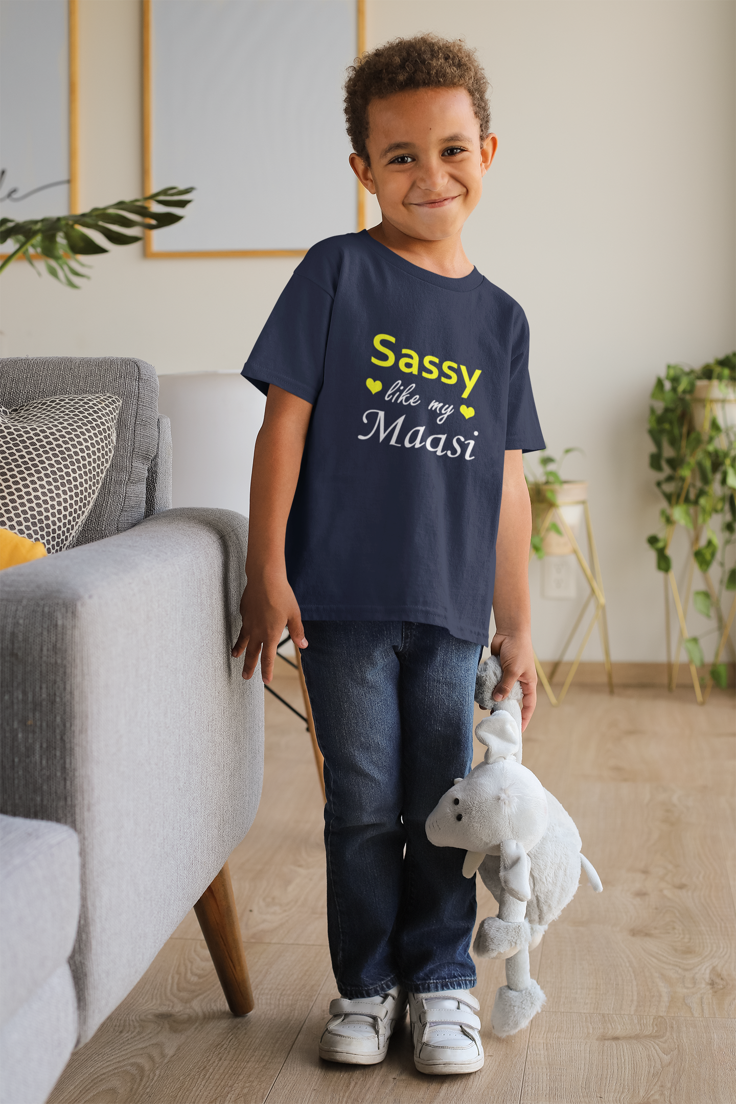 Sassy Like My Masi Half Sleeves T-Shirt for Boy-FunkyTeesClub