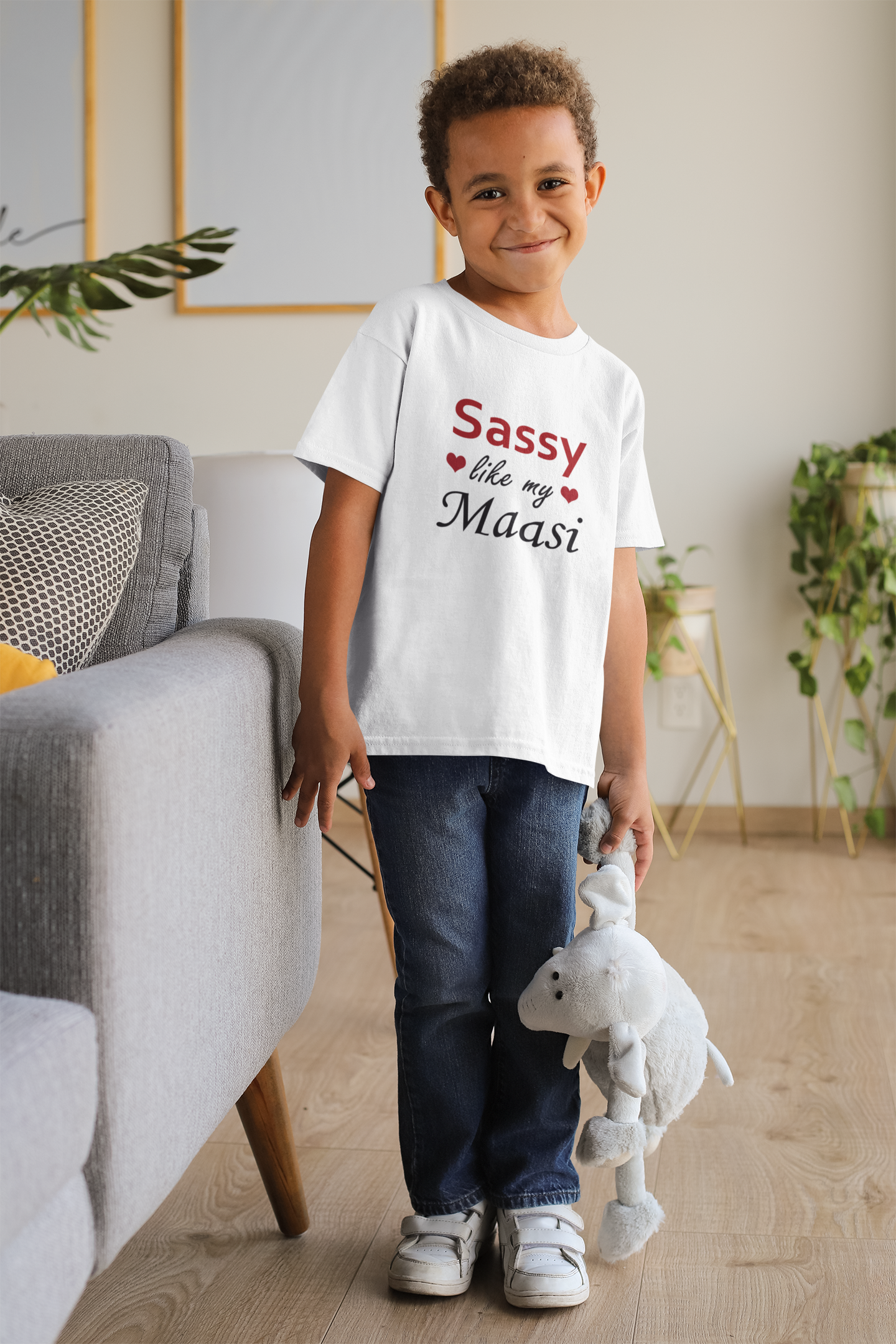 Sassy Like My Masi Half Sleeves T-Shirt for Boy-FunkyTeesClub