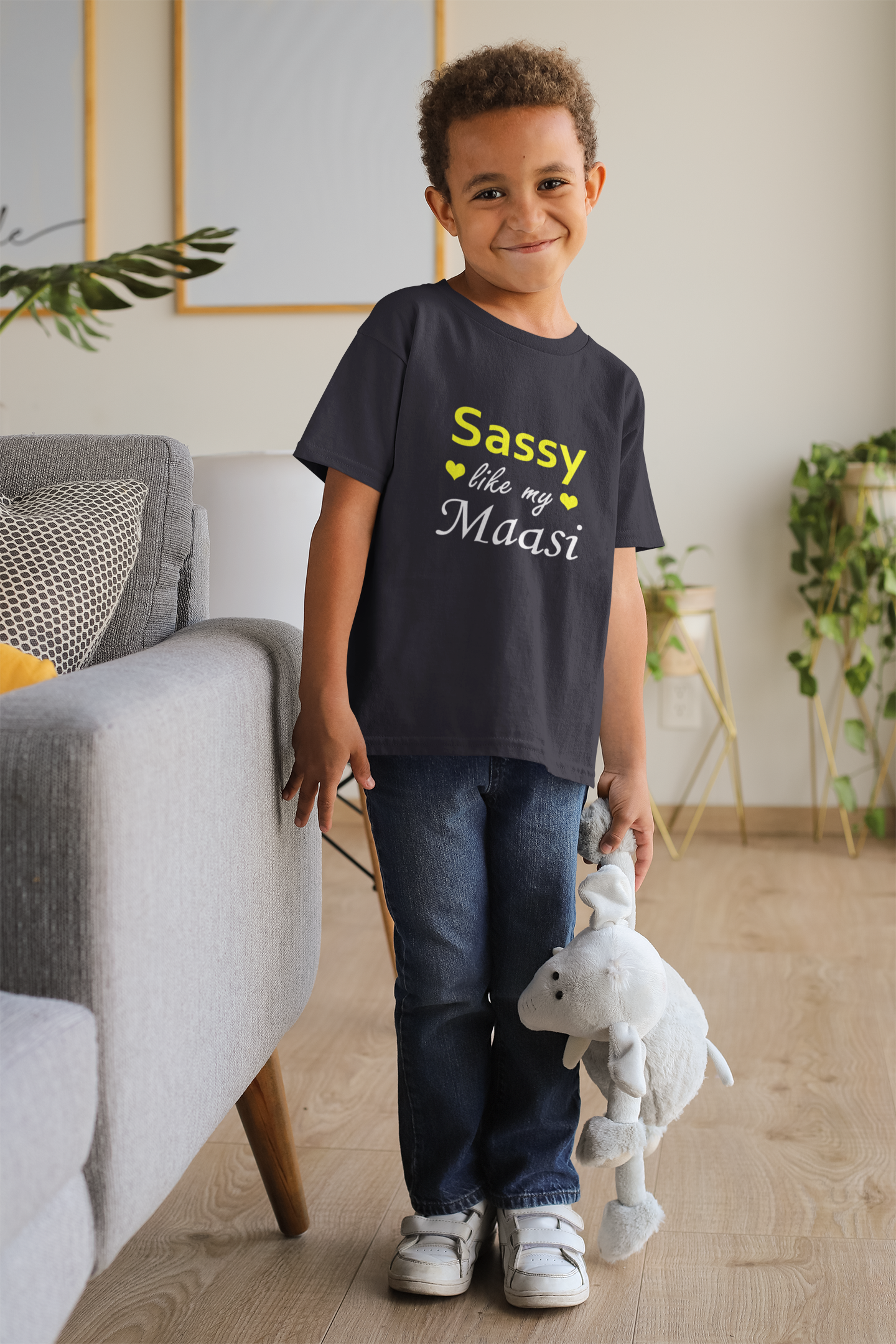 Sassy Like My Masi Half Sleeves T-Shirt for Boy-FunkyTeesClub