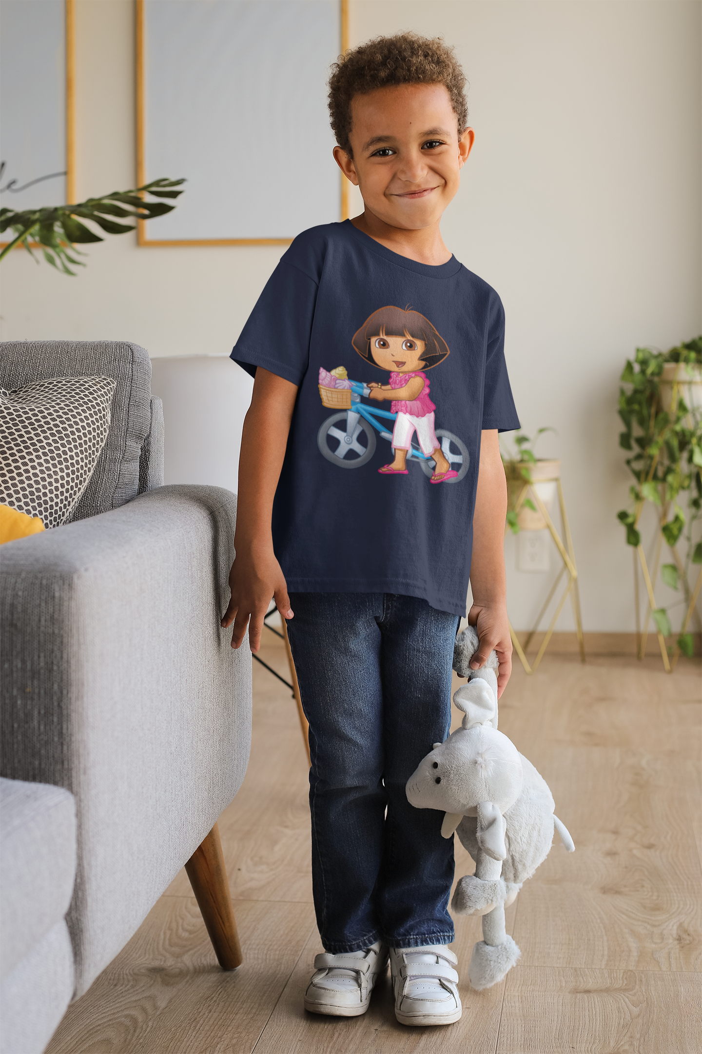 Cute Cartoon Half Sleeves T-Shirt for Boy-FunkyTeesClub
