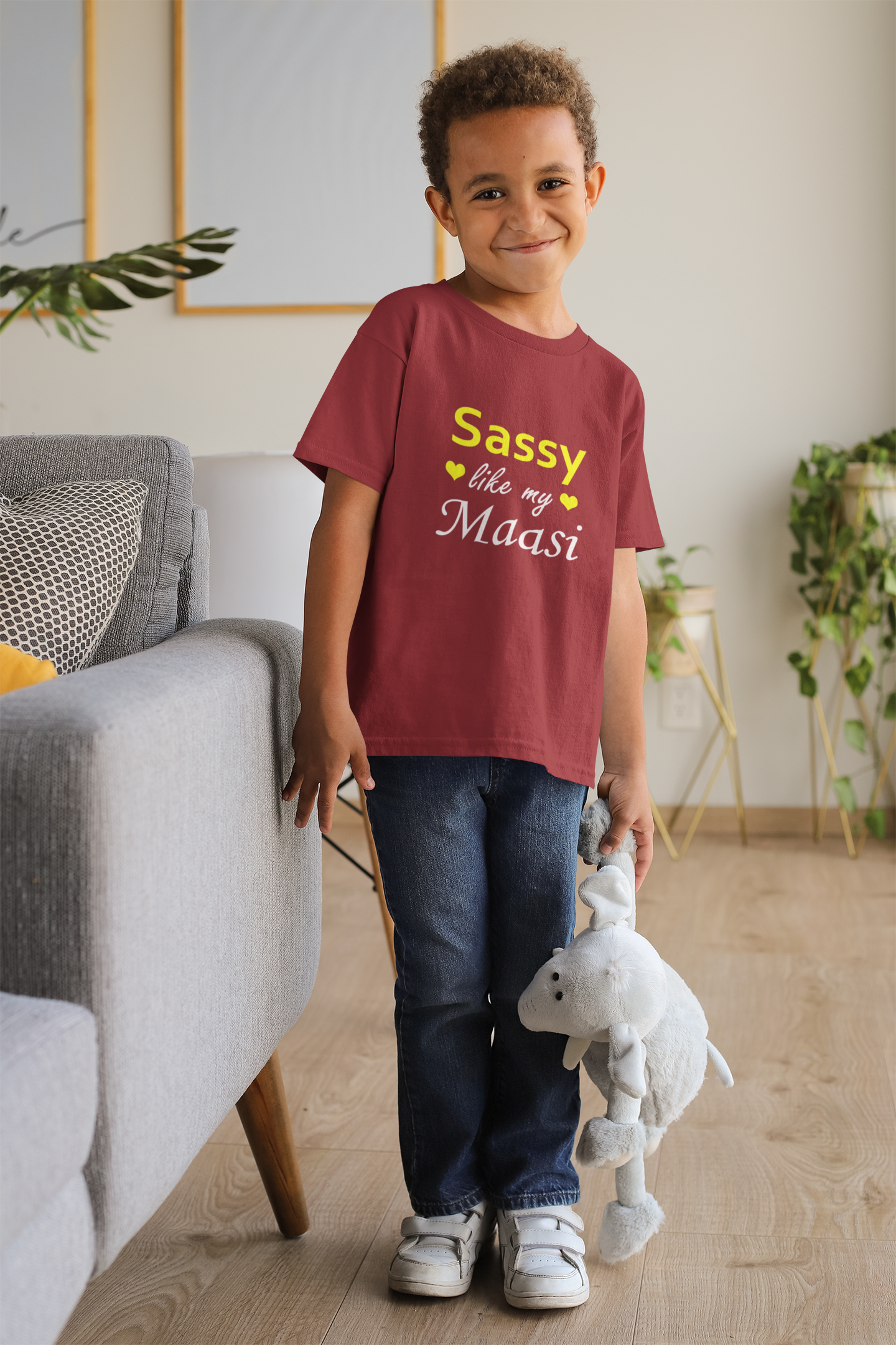 Sassy Like My Masi Half Sleeves T-Shirt for Boy-FunkyTeesClub
