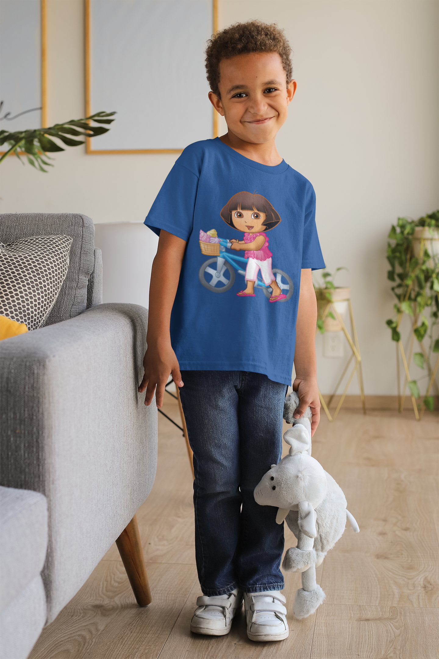 Cute Cartoon Half Sleeves T-Shirt for Boy-FunkyTeesClub