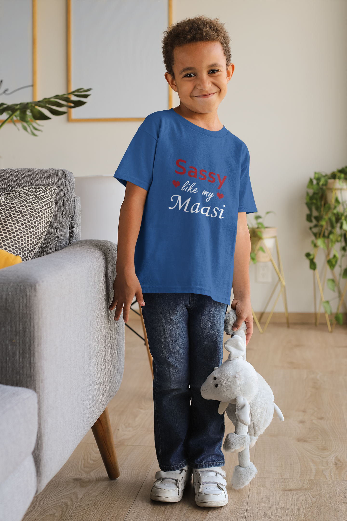 Sassy Like My Masi Half Sleeves T-Shirt for Boy-FunkyTeesClub