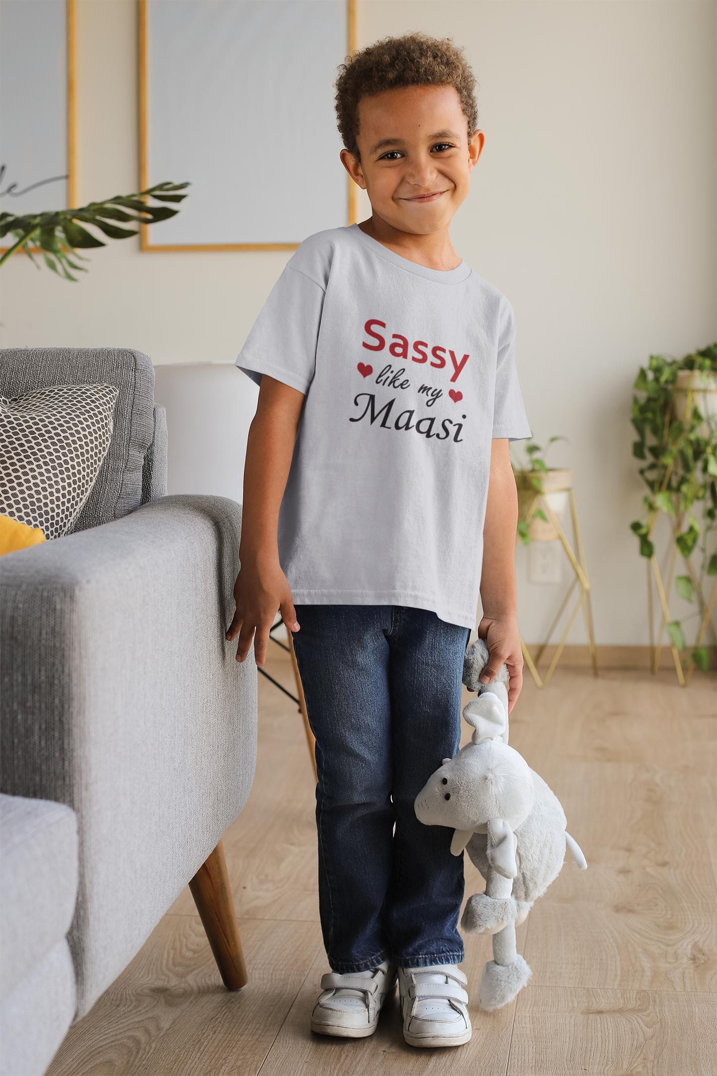 Sassy Like My Masi Half Sleeves T-Shirt for Boy-FunkyTeesClub