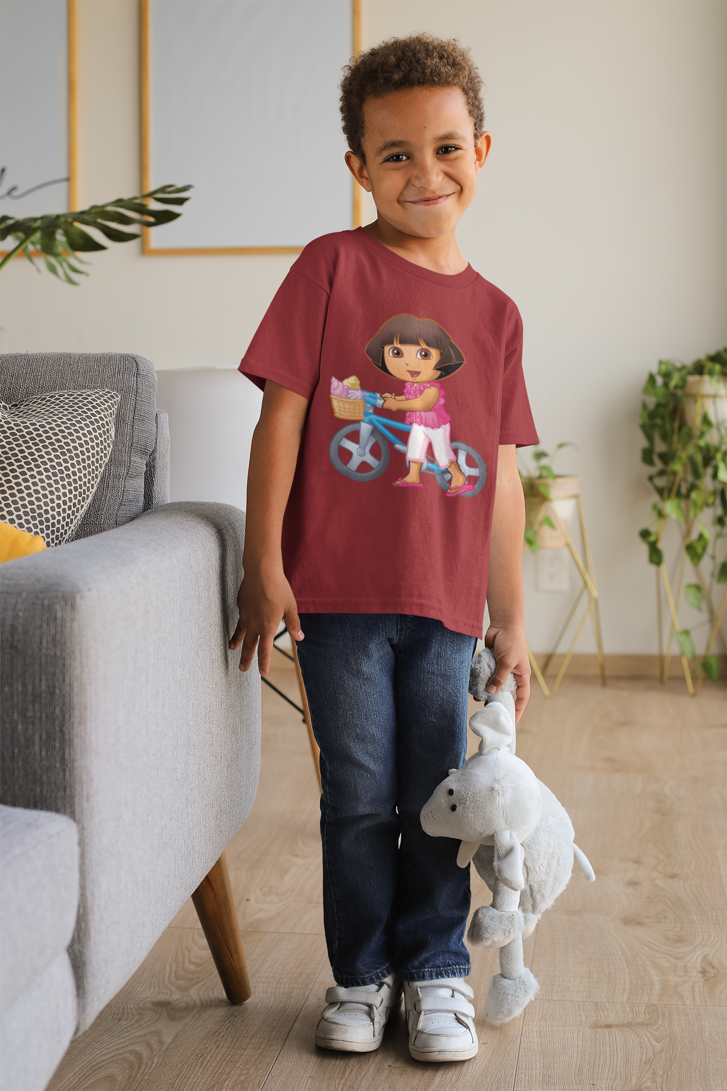 Cute Cartoon Half Sleeves T-Shirt for Boy-FunkyTeesClub