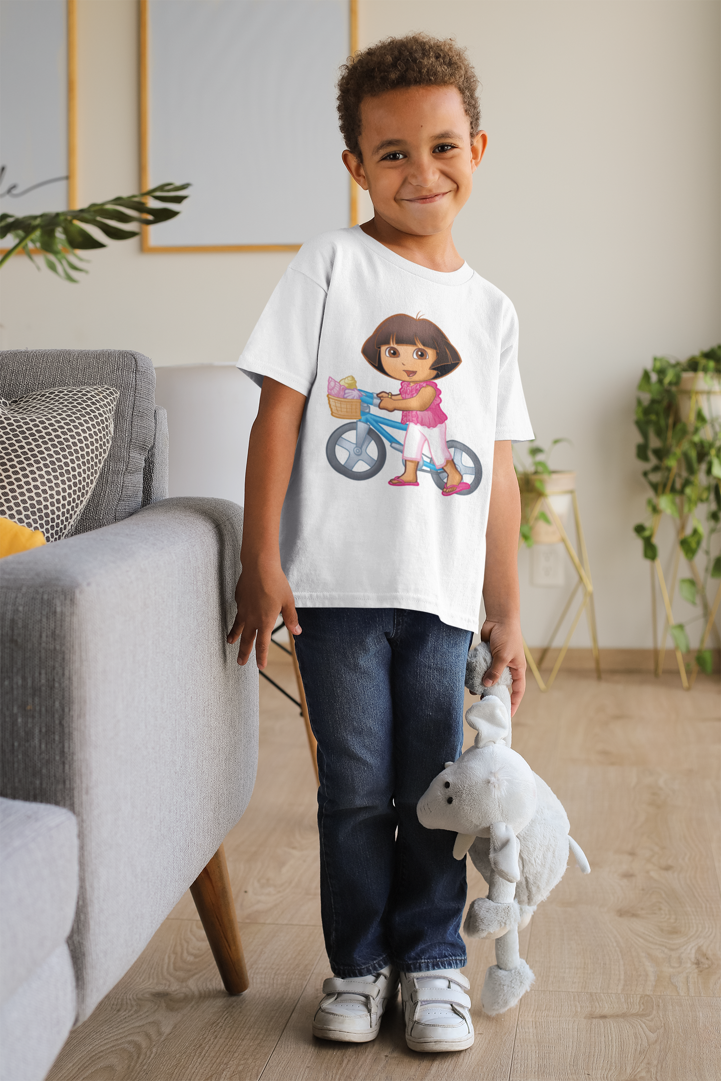 Cute Cartoon Half Sleeves T-Shirt for Boy-FunkyTeesClub