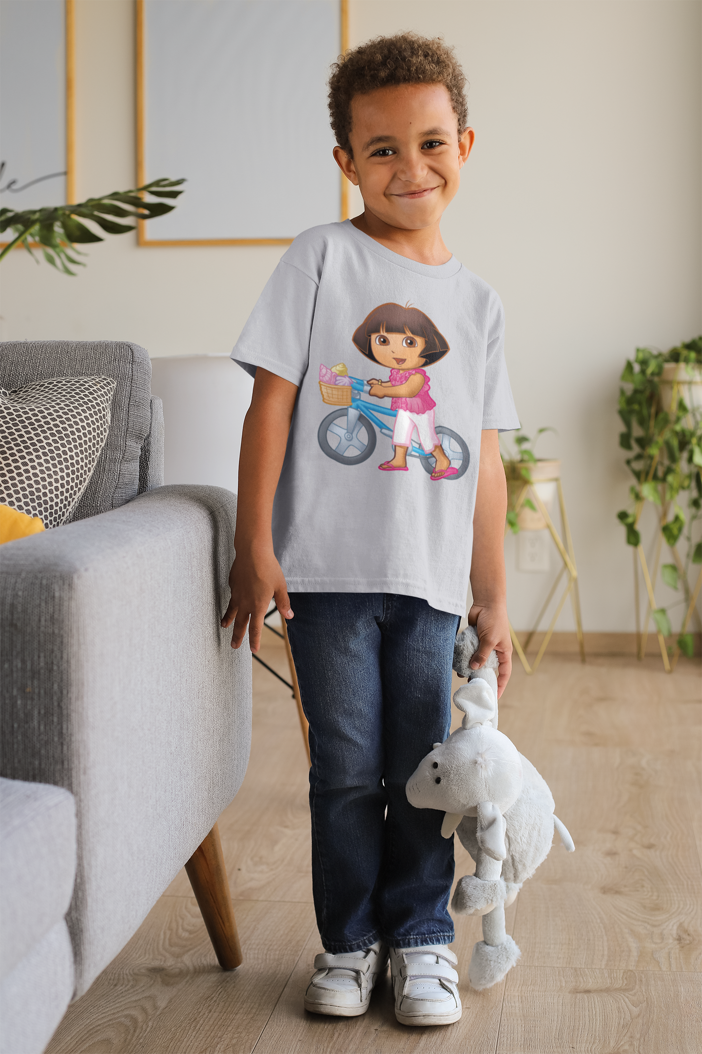 Cute Cartoon Half Sleeves T-Shirt for Boy-FunkyTeesClub
