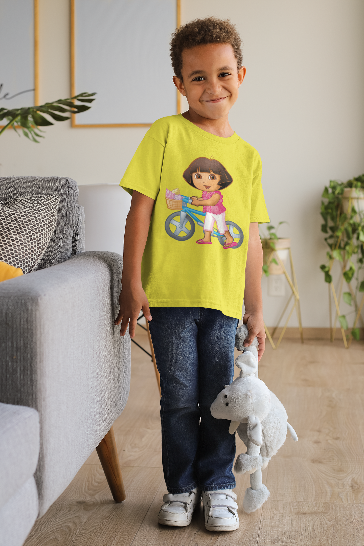 Cute Cartoon Half Sleeves T-Shirt for Boy-FunkyTeesClub
