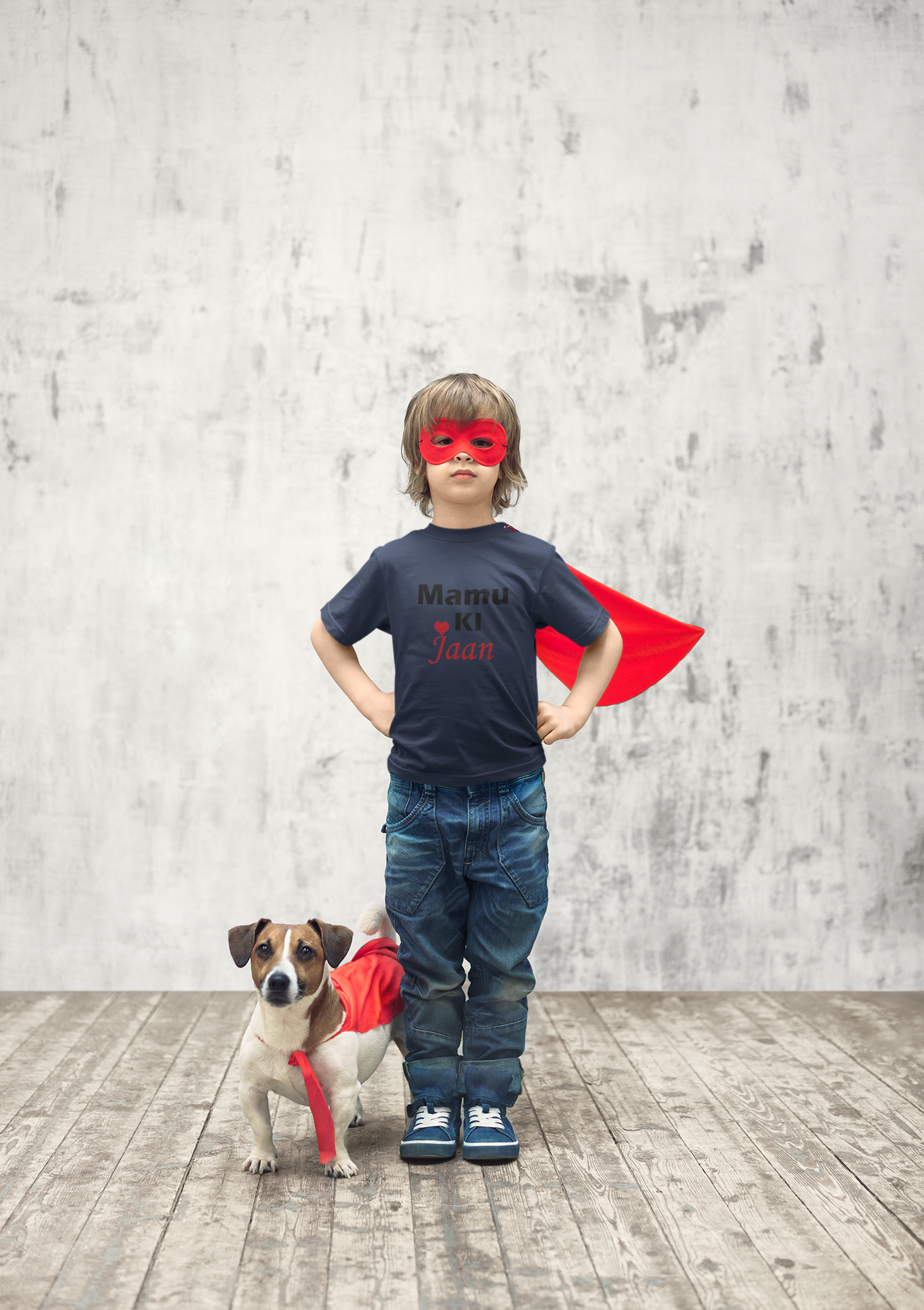 Mamu Ki Jaan Half Sleeves T-Shirt for Boy-FunkyTeesClub