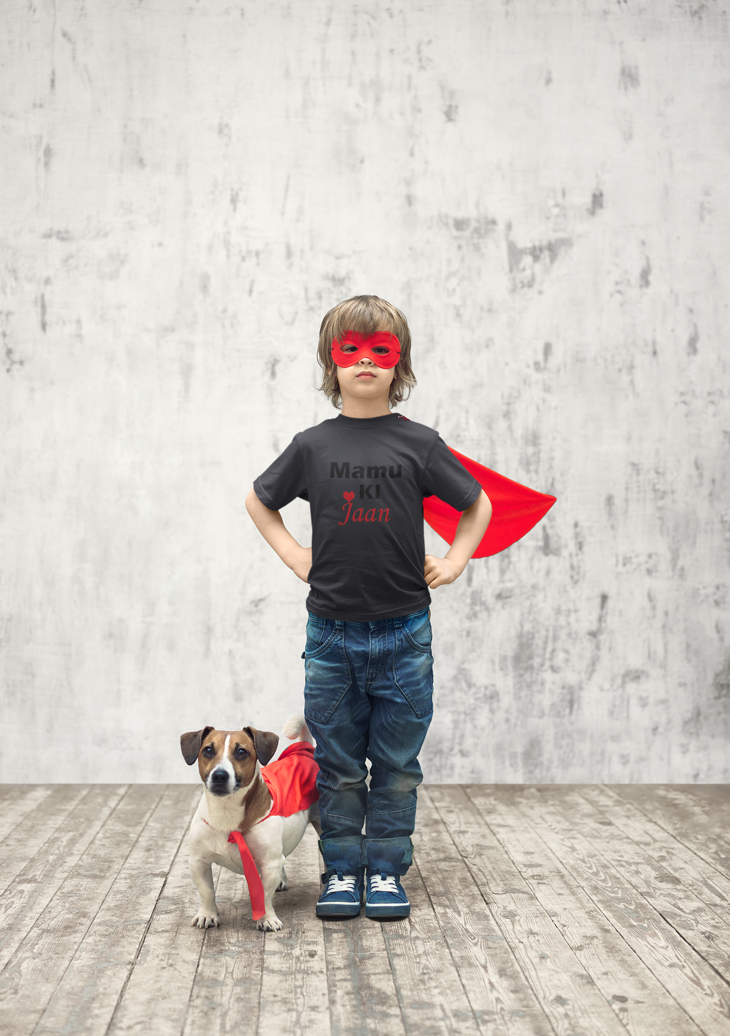 Mamu Ki Jaan Half Sleeves T-Shirt for Boy-FunkyTeesClub