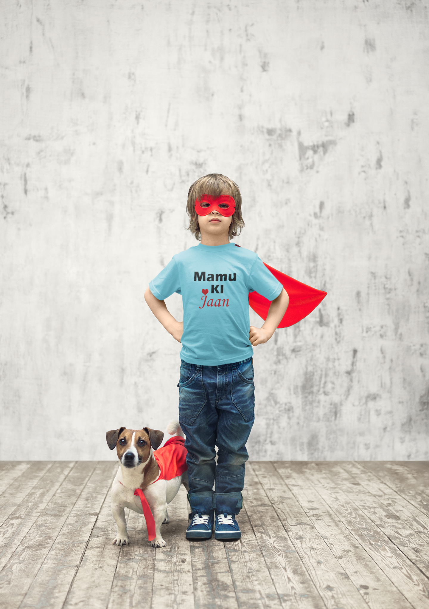 Mamu Ki Jaan Half Sleeves T-Shirt for Boy-FunkyTeesClub