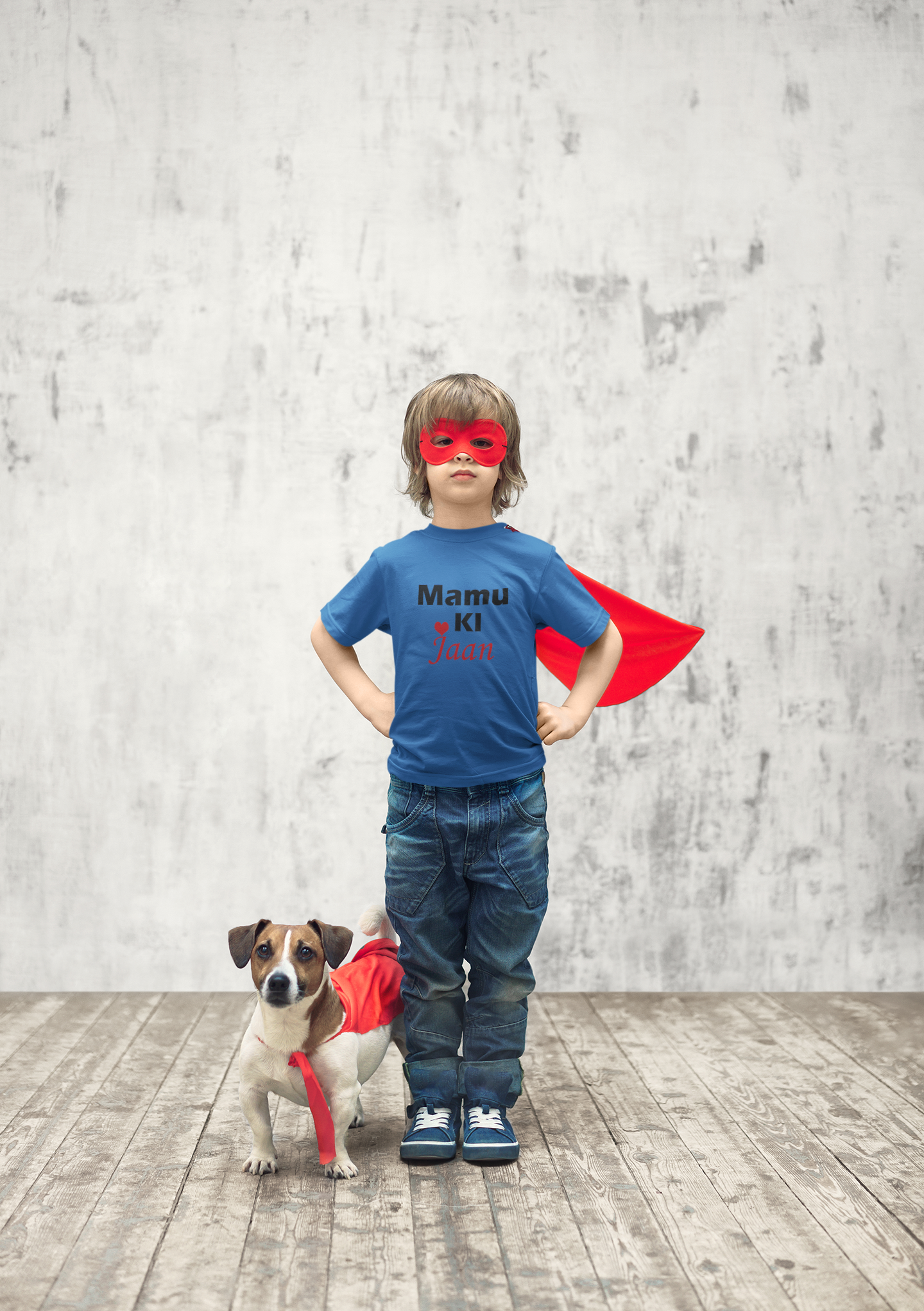 Mamu Ki Jaan Half Sleeves T-Shirt for Boy-FunkyTeesClub
