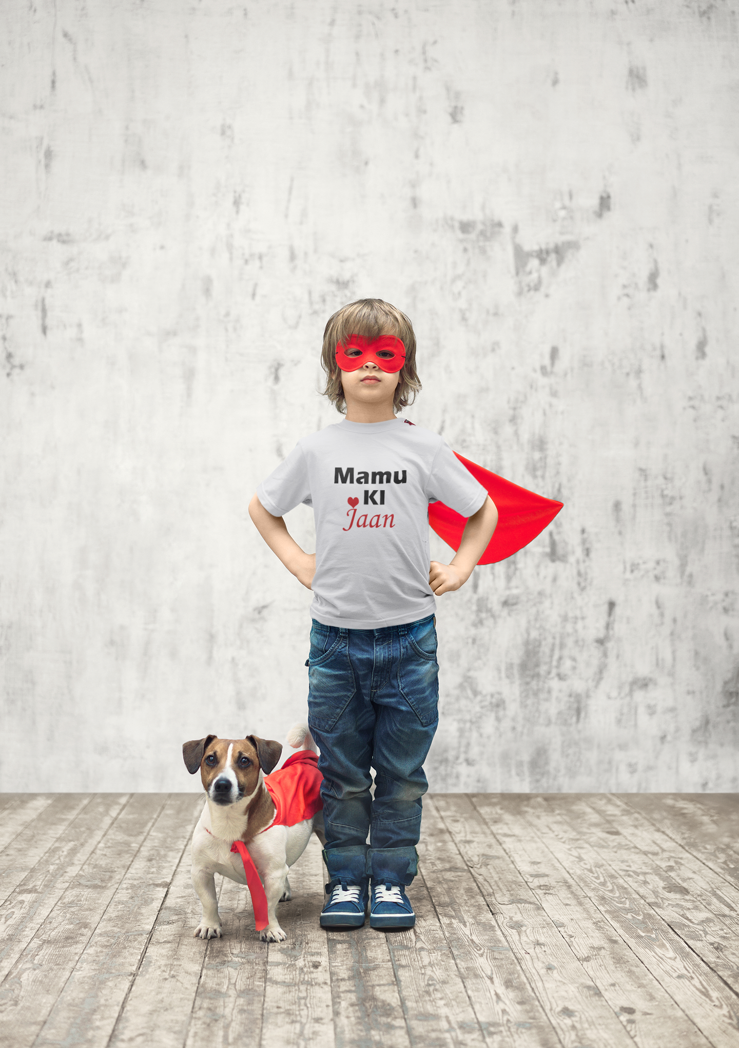 Mamu Ki Jaan Half Sleeves T-Shirt for Boy-FunkyTeesClub