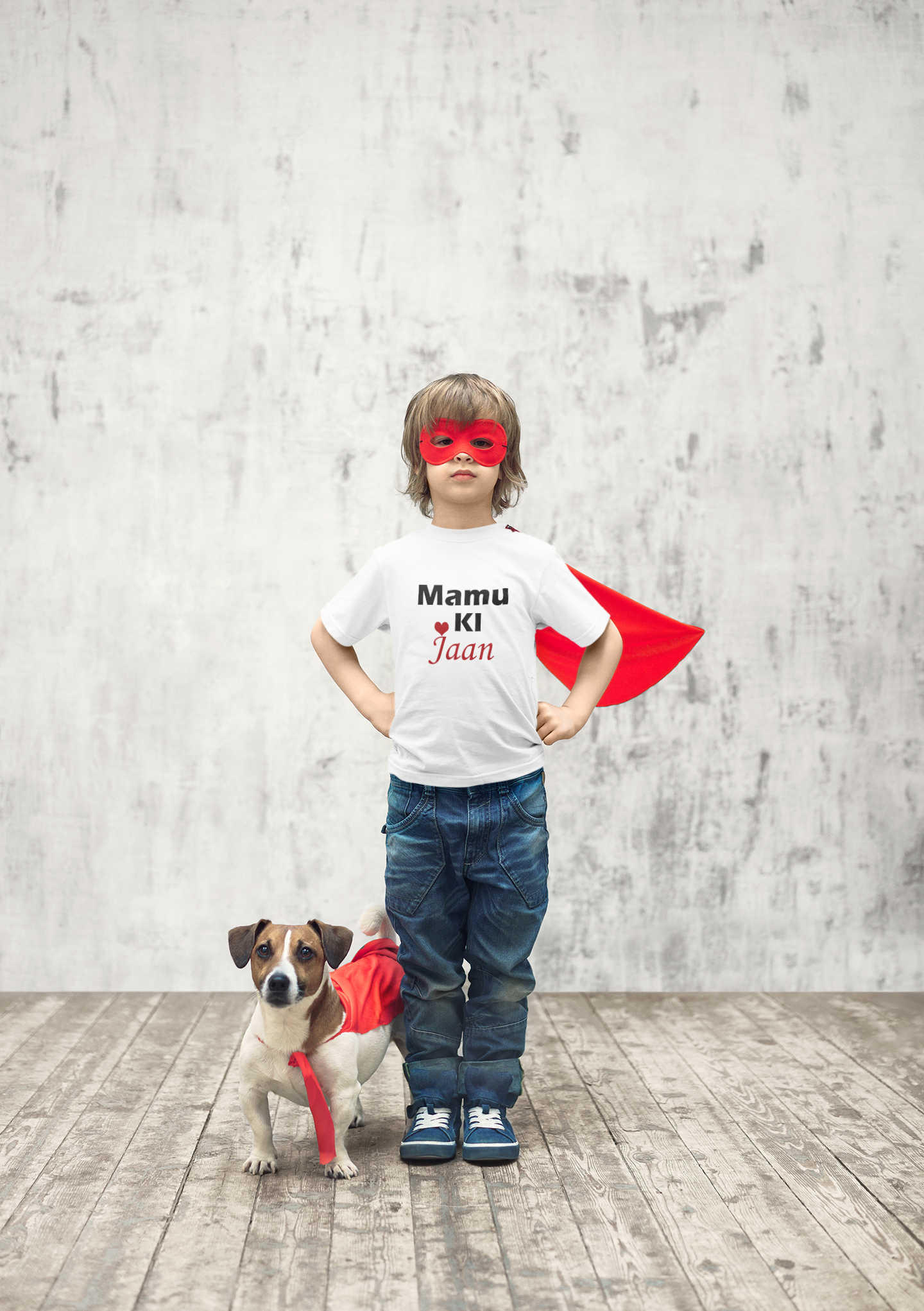 Mamu Ki Jaan Half Sleeves T-Shirt for Boy-FunkyTeesClub